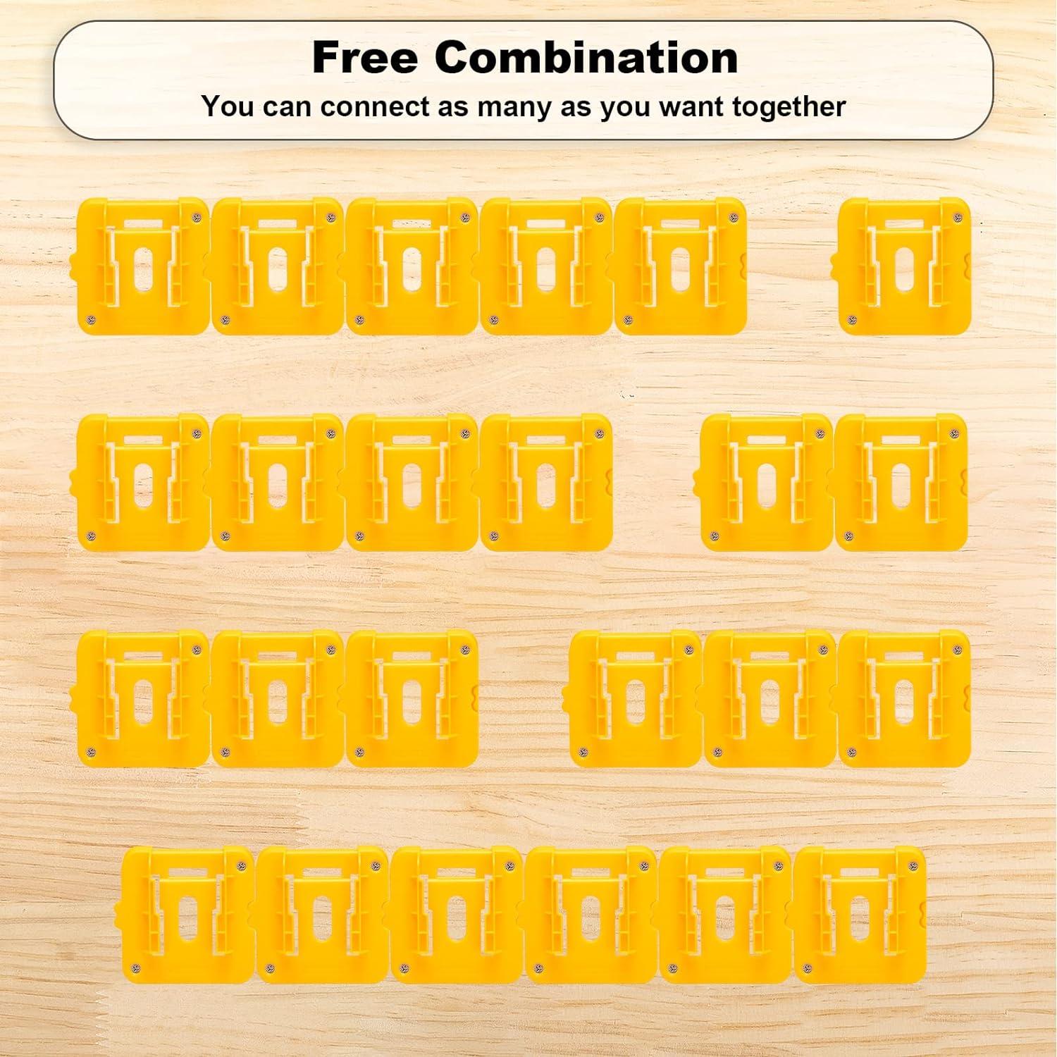 Soporte de Batería Crtbelfy 6 Paquetes para Dewalt 20V/60V