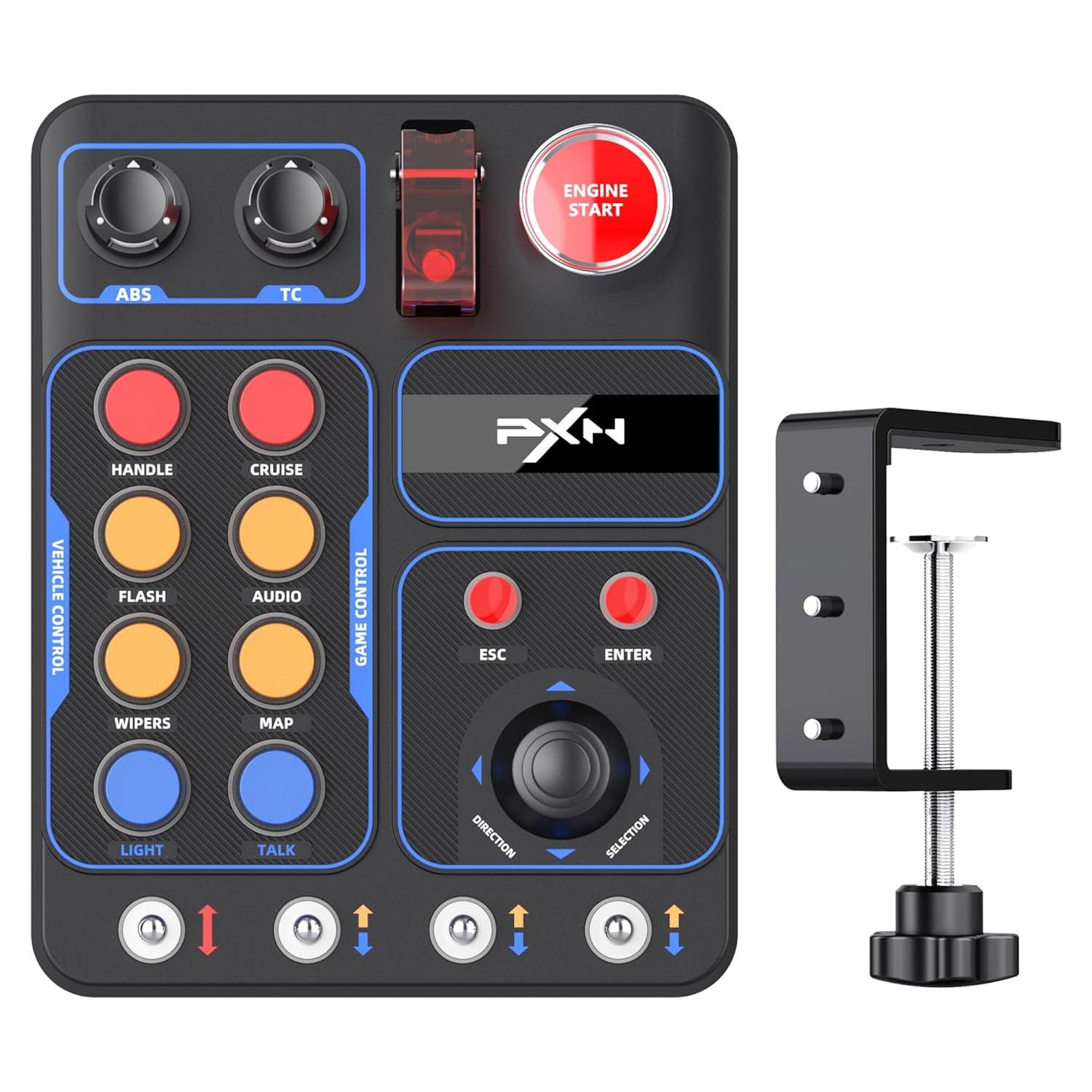 Caja de Botones de Carreras PXN CB1 30 Botones RGB PC