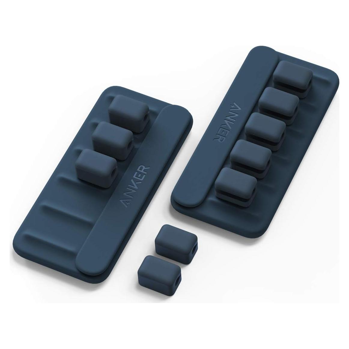 Soporte Magnético para Cables Anker A8891 - 5 Clips Azul