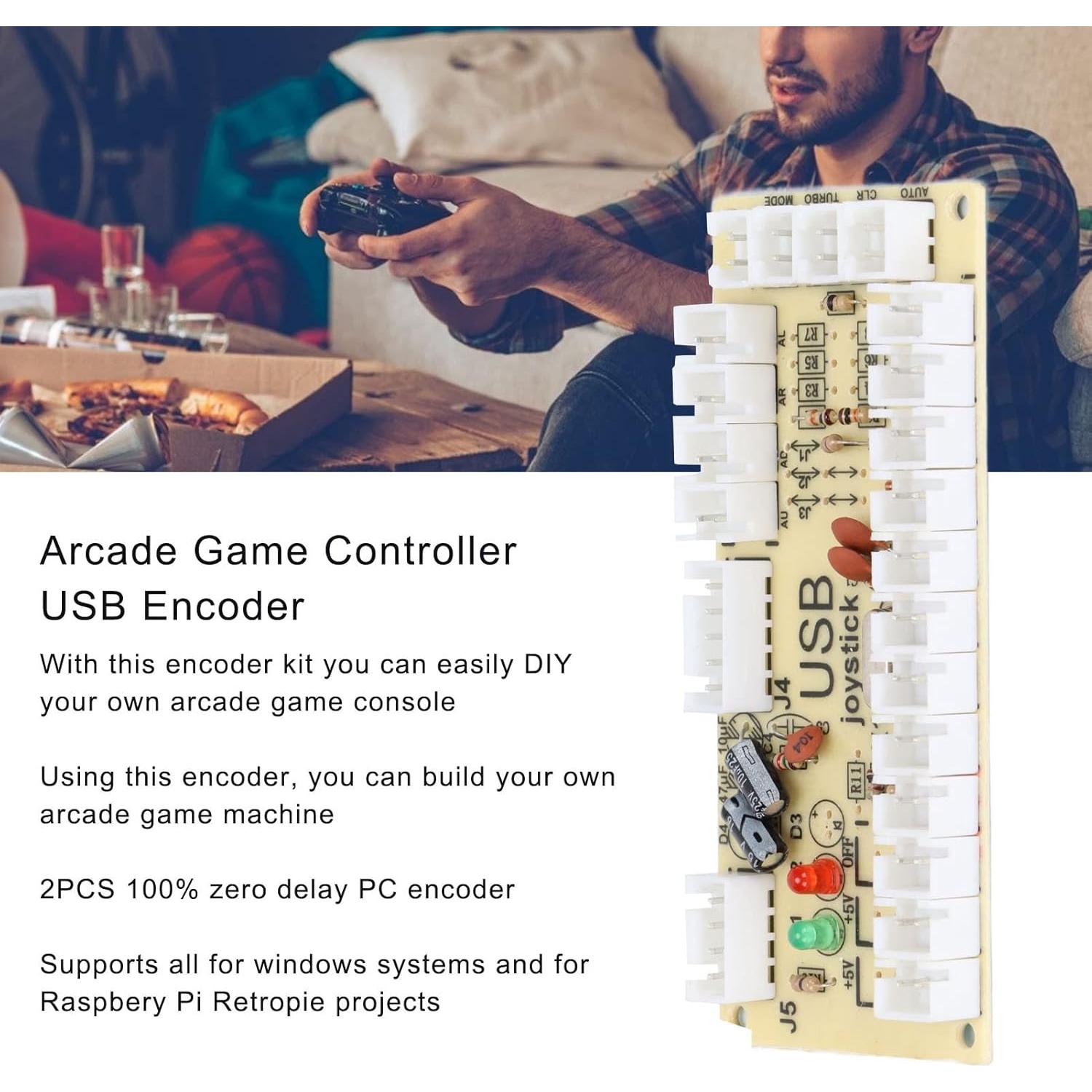 Placa Codificador USB Kafuty para Arcade PC y Raspberry Pi