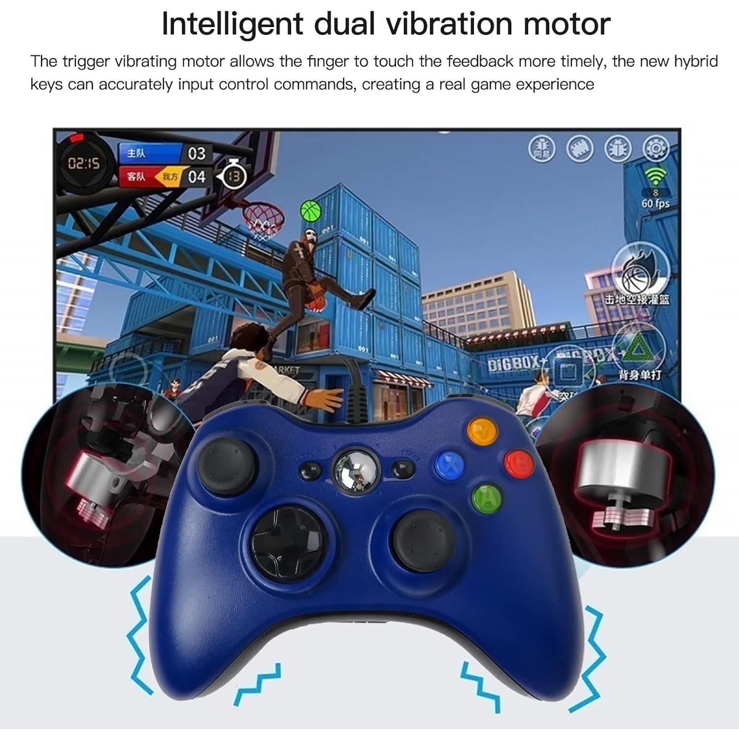 Controlador con cable USB USonline911 para Xbox 360 y PC