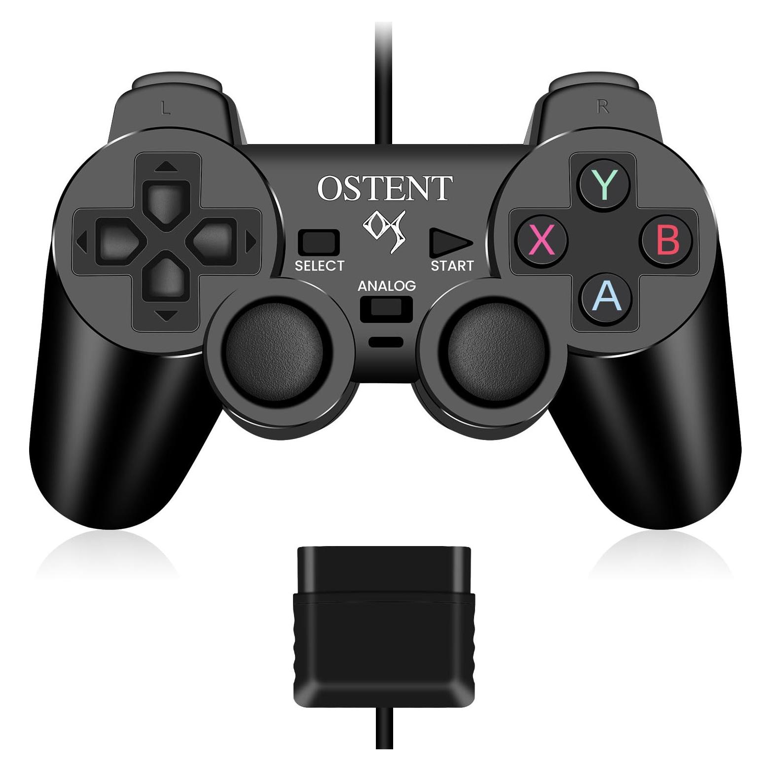 Controlador Analógico OSTENT PS2/PS1 con Vibración
