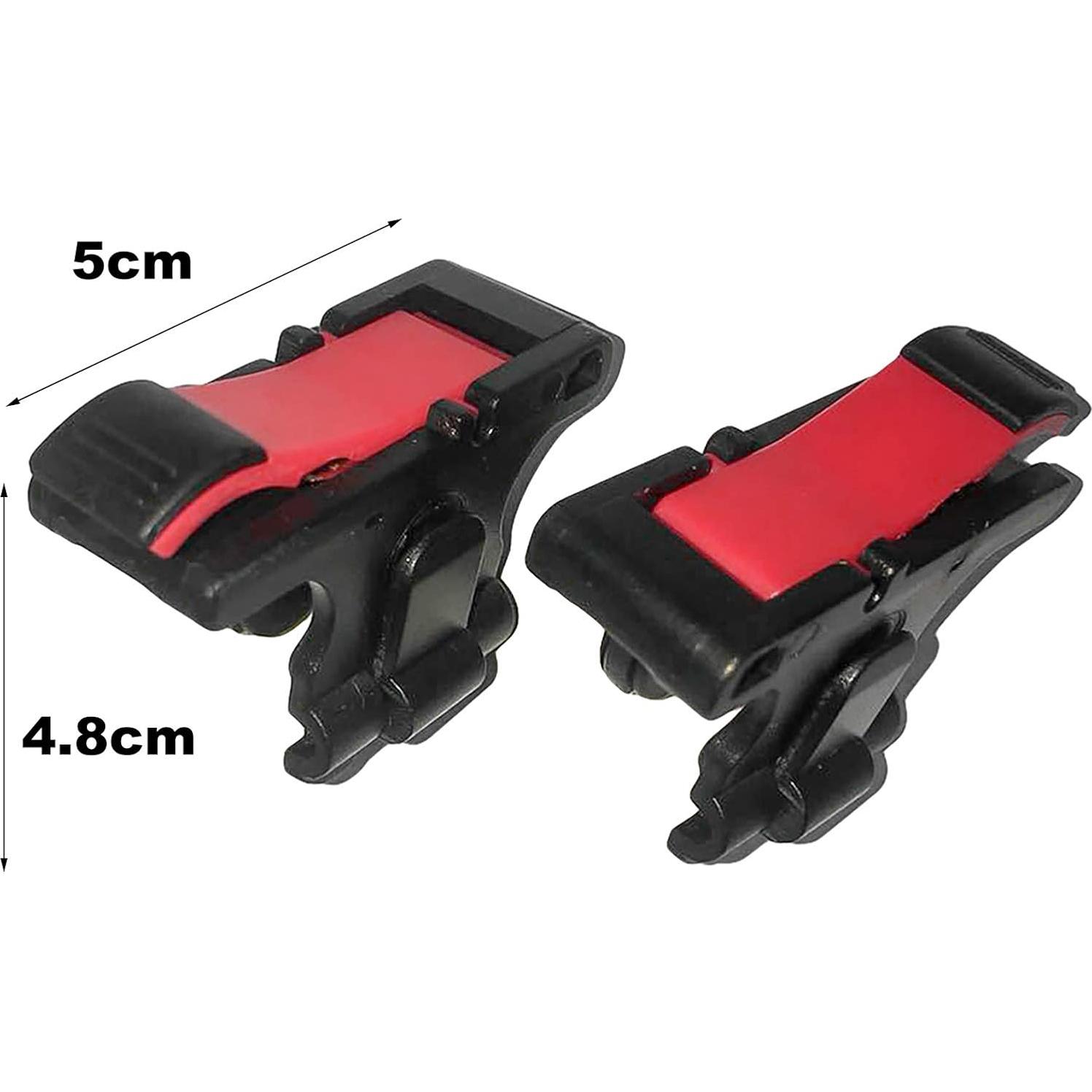 1 Pair Mobile Game Controller Gamepad for PUBG Mobile/Fortnitee Mobile/Call of Duty Mobile, Mobile Game Trigger Joystick Gamepads for iPhone/Android, Sensitive Shoot and Aim L1R1 Triggers Black