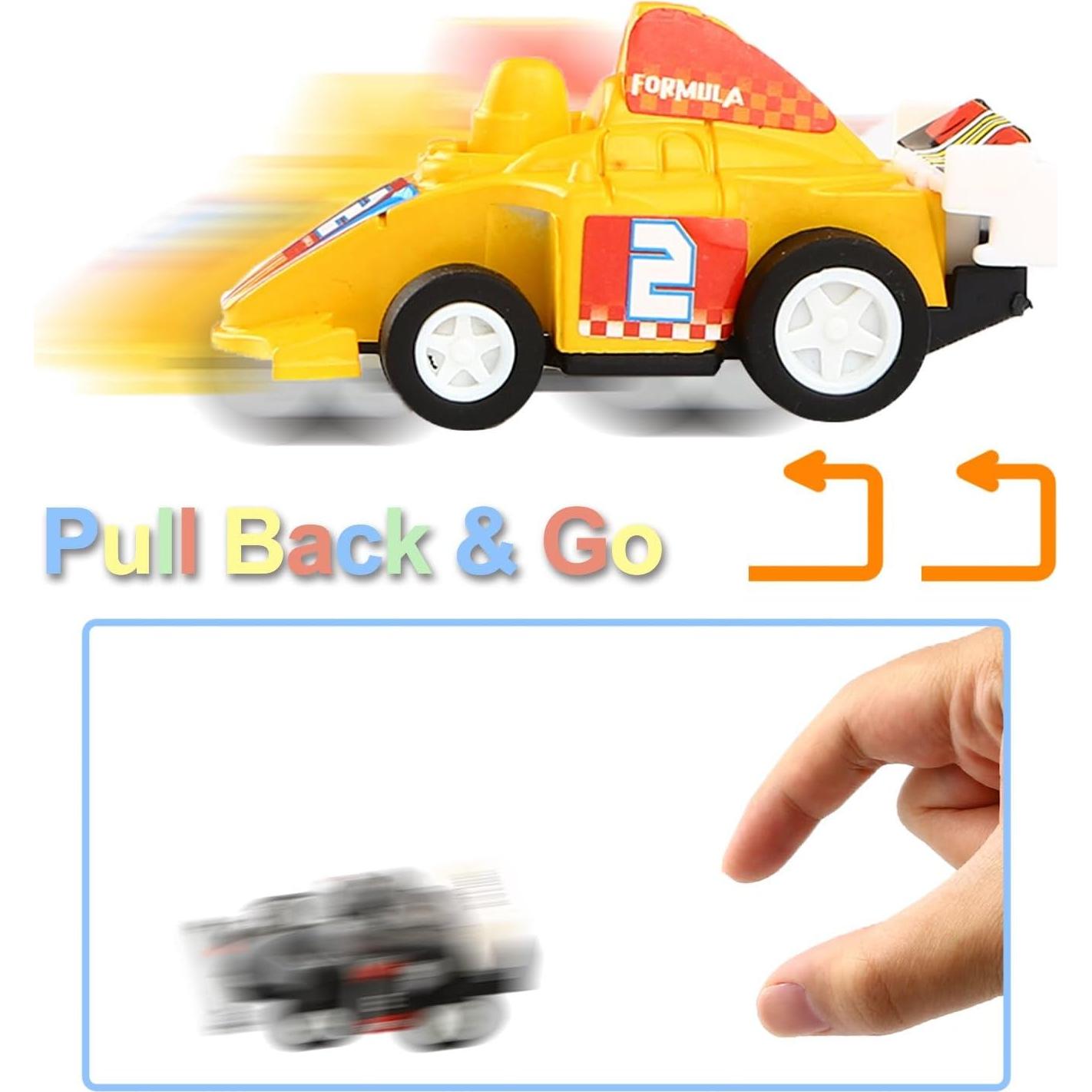 Vehículos de Retroceso Yeonha Paquete 12 Mini Autos 6,35 cm