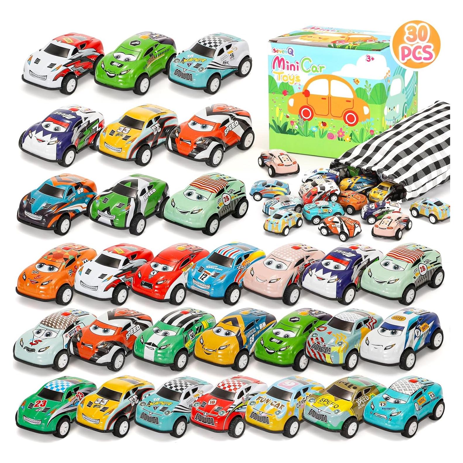 Set de 30 Coches de Retroceso SevenQ para Niños