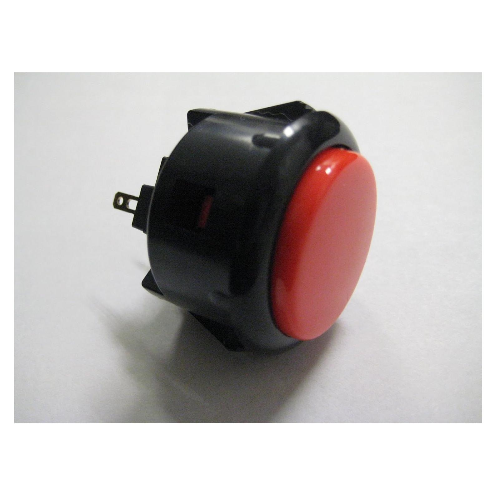 Botón de Arcade Sanwa OBSF-30 Naranja/Negro OEM 30mm