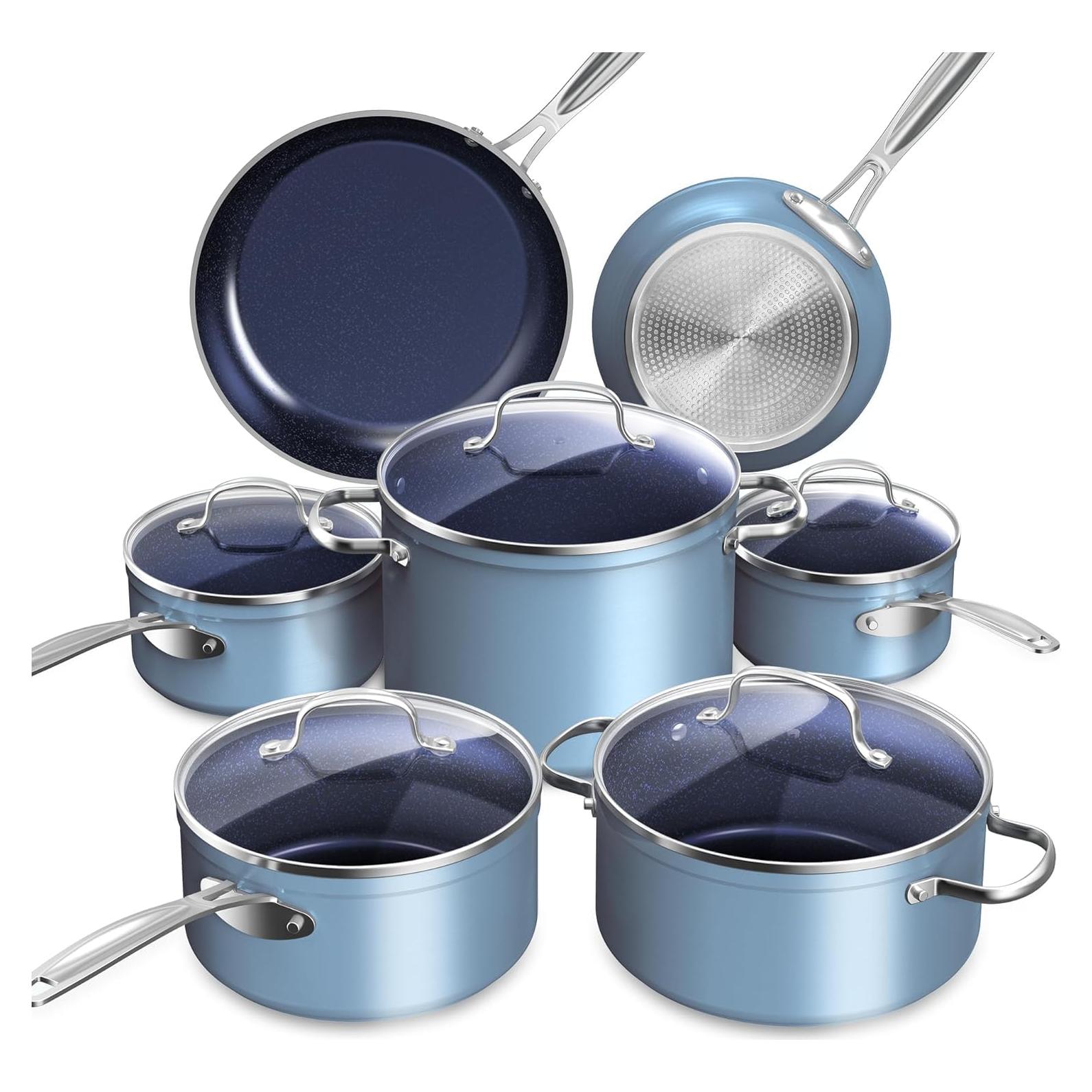 Juego de Utensilios de Cocina Nuwave 12 Piezas Cerámica Azul