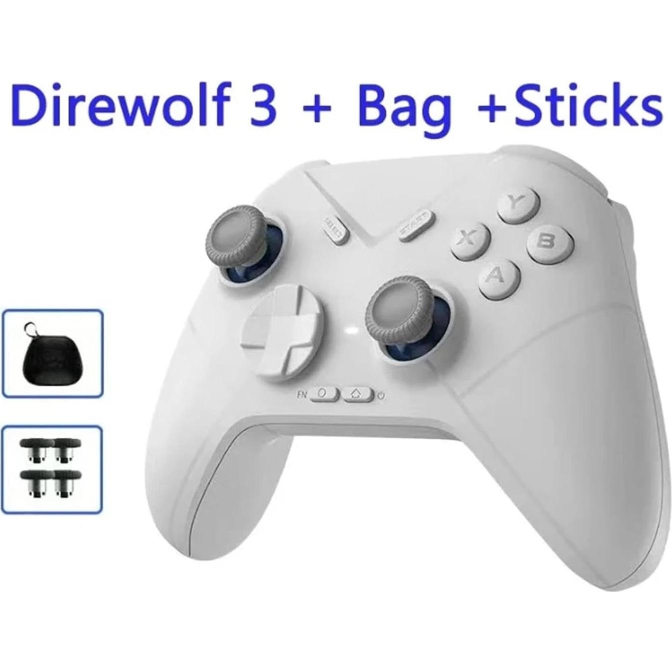 OIZAFSFGE Update Gamepad Wireless Bluetooth Gaming Controller Support NS PC TV IOS Android Lever Joystick Game Handle(Add stick bag)