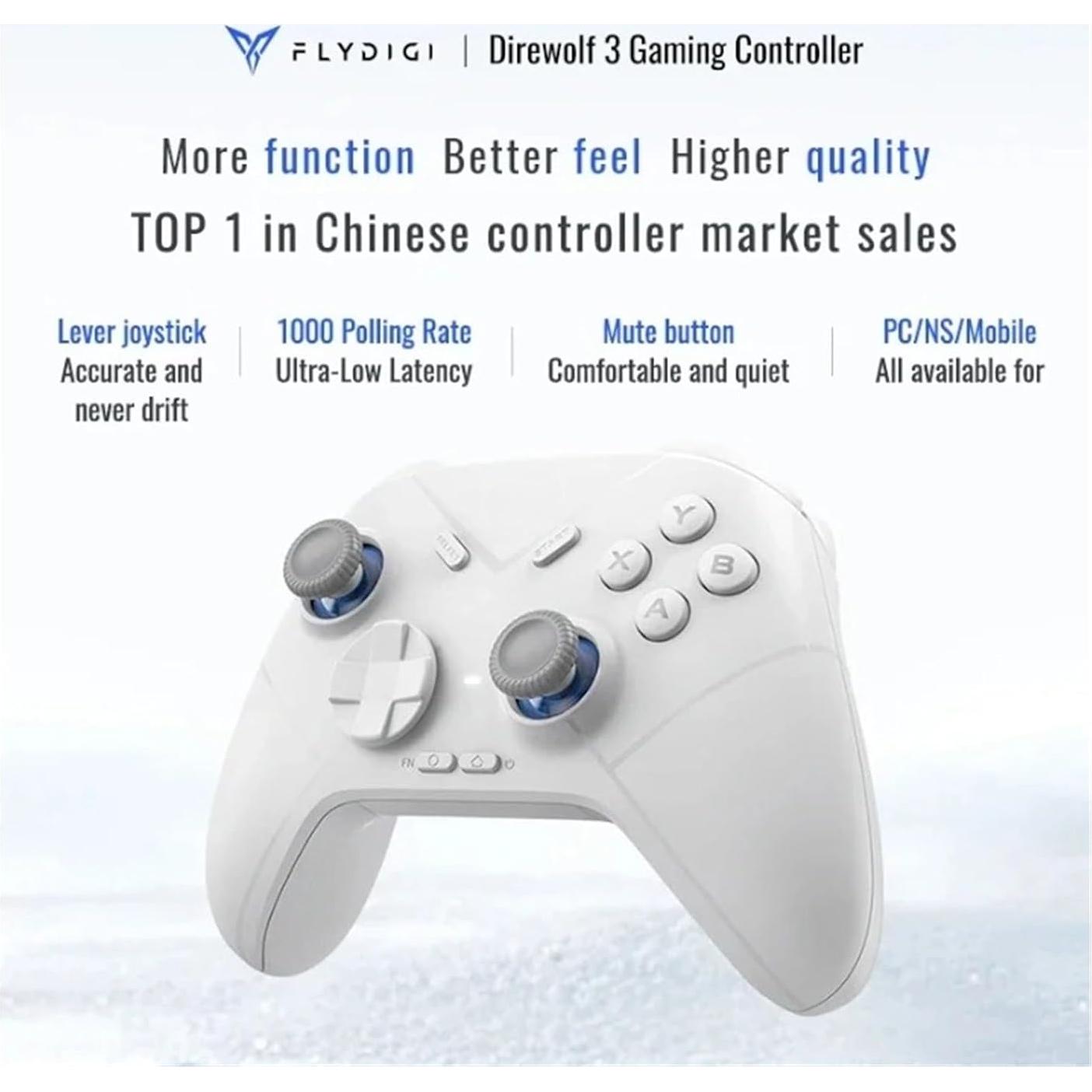 OIZAFSFGE Update Gamepad Wireless Bluetooth Gaming Controller Support NS PC TV IOS Android Lever Joystick Game Handle(Add stick bag)