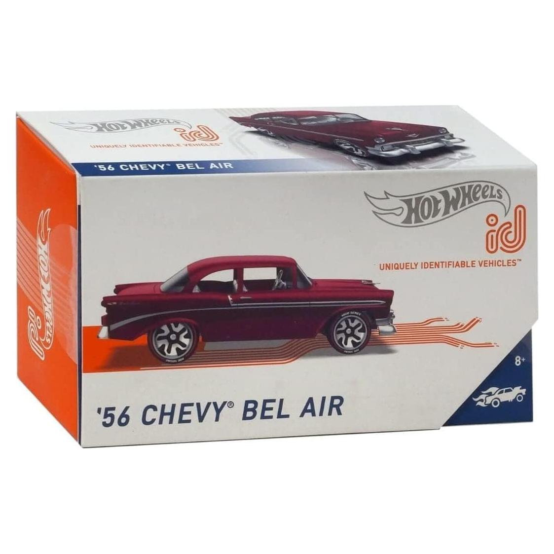 Hot Wheels ID Vehículo 56 Chevy Bel Air Rojo 1:64