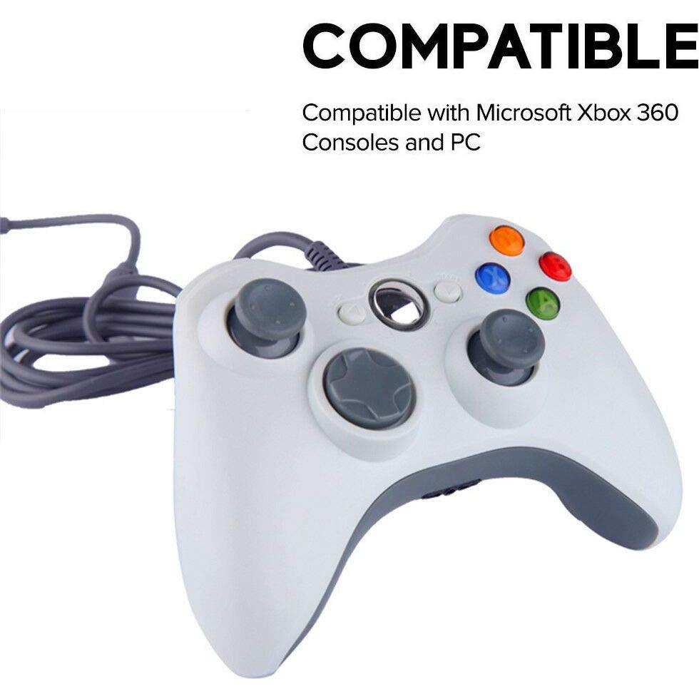 Controlador con cable Wiresmith Xbox 360 - 1,52 m - Blanco
