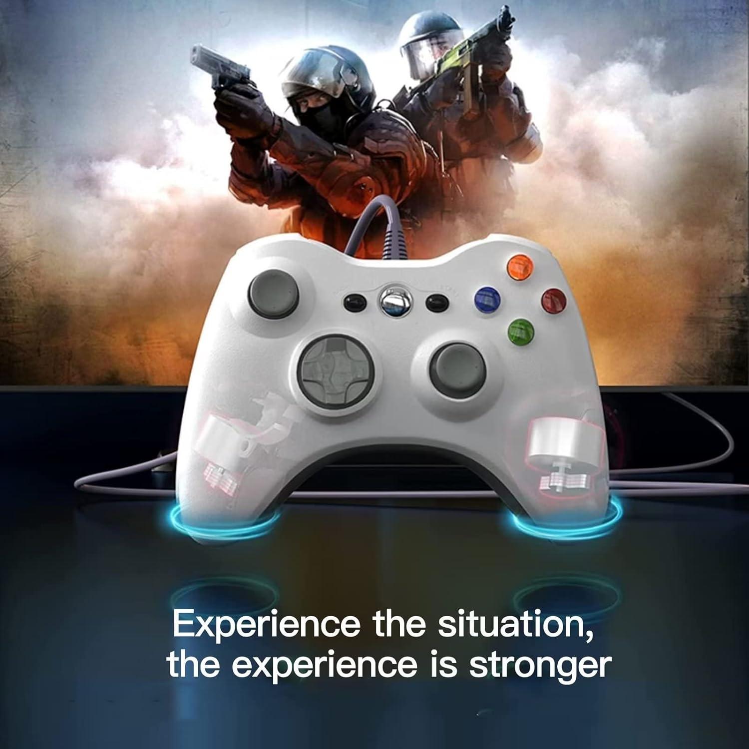 Gamepad USB con Cable USonline911 para Xbox 360 y PC