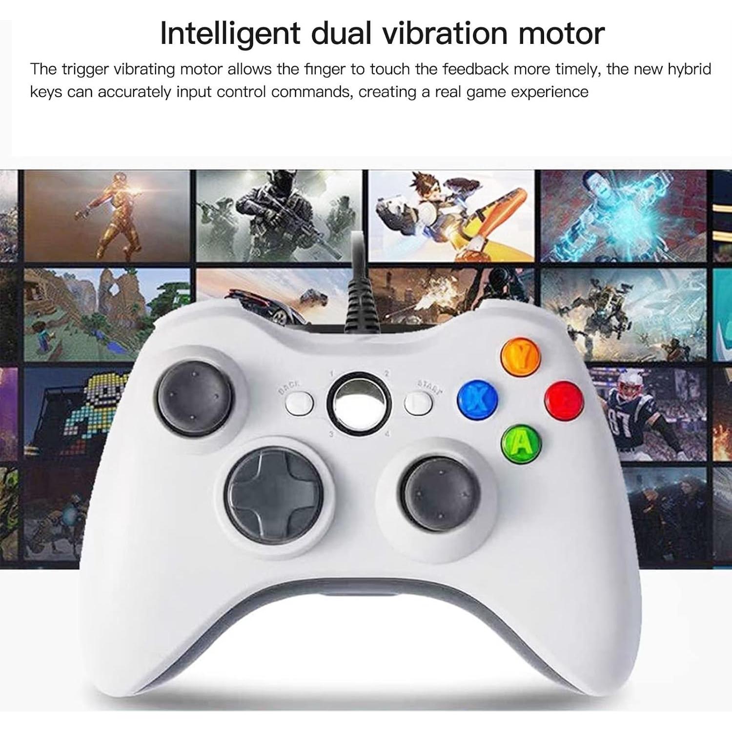 Gamepad USB con Cable USonline911 para Xbox 360 y PC