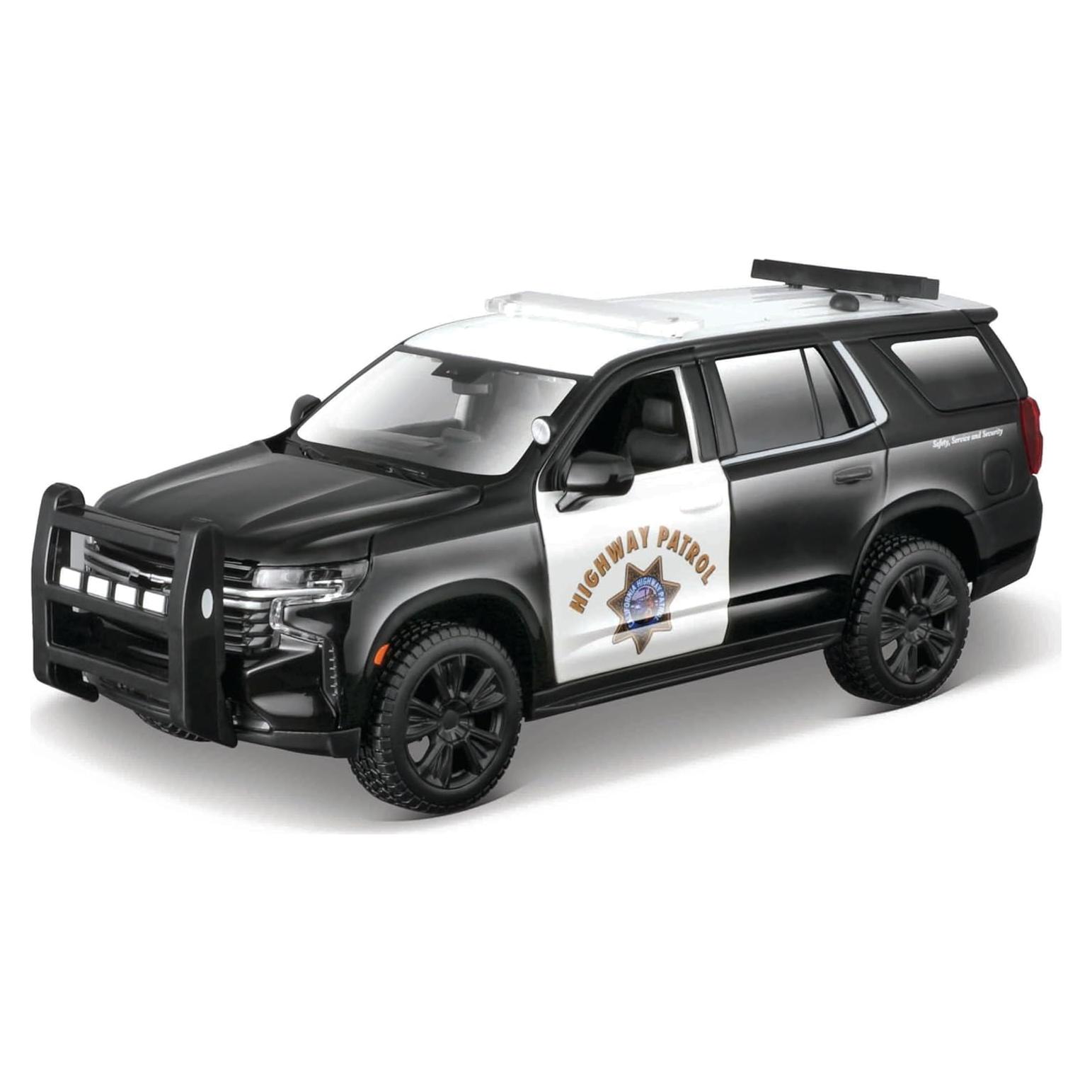 Maisto 1:24 Chevrolet Tahoe 2021 CHP Negro y Blanco