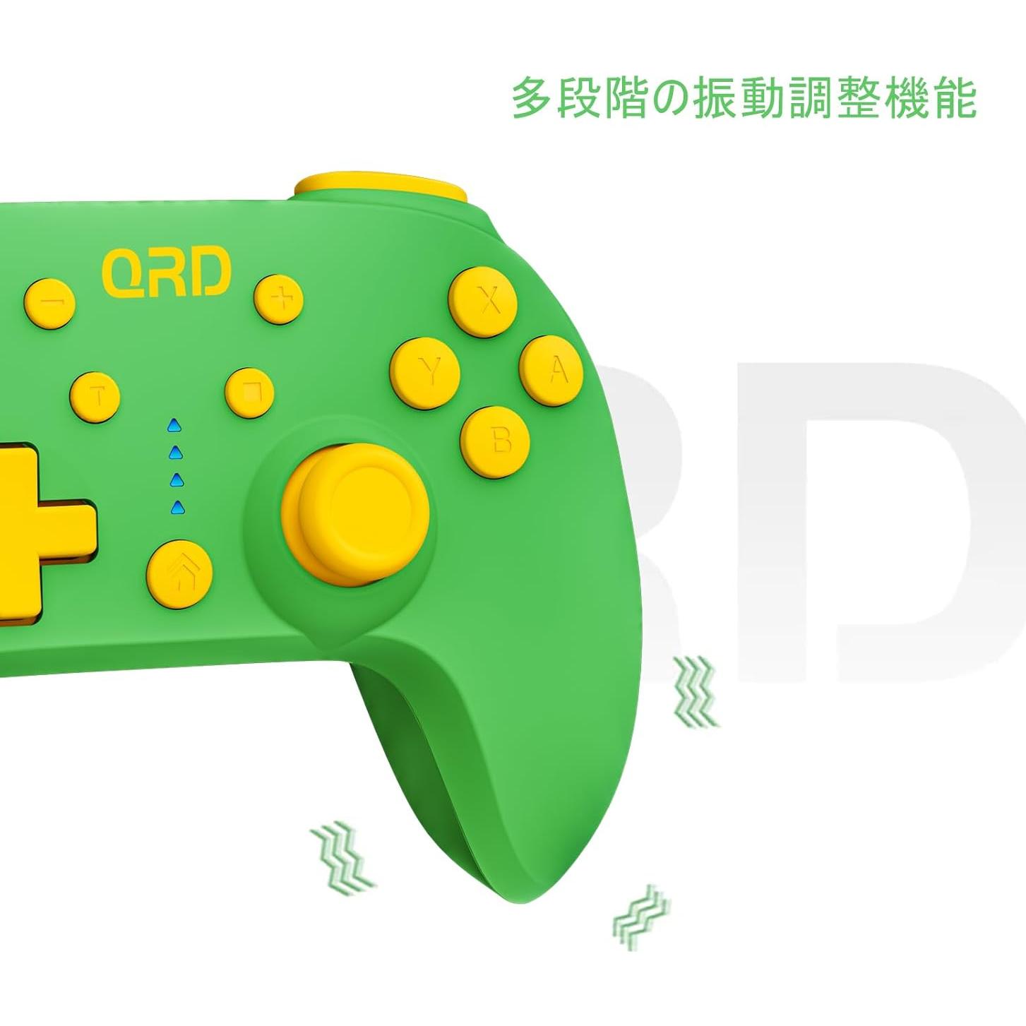 Controlador Inalámbrico QRD Junior E5 Verde para Switch