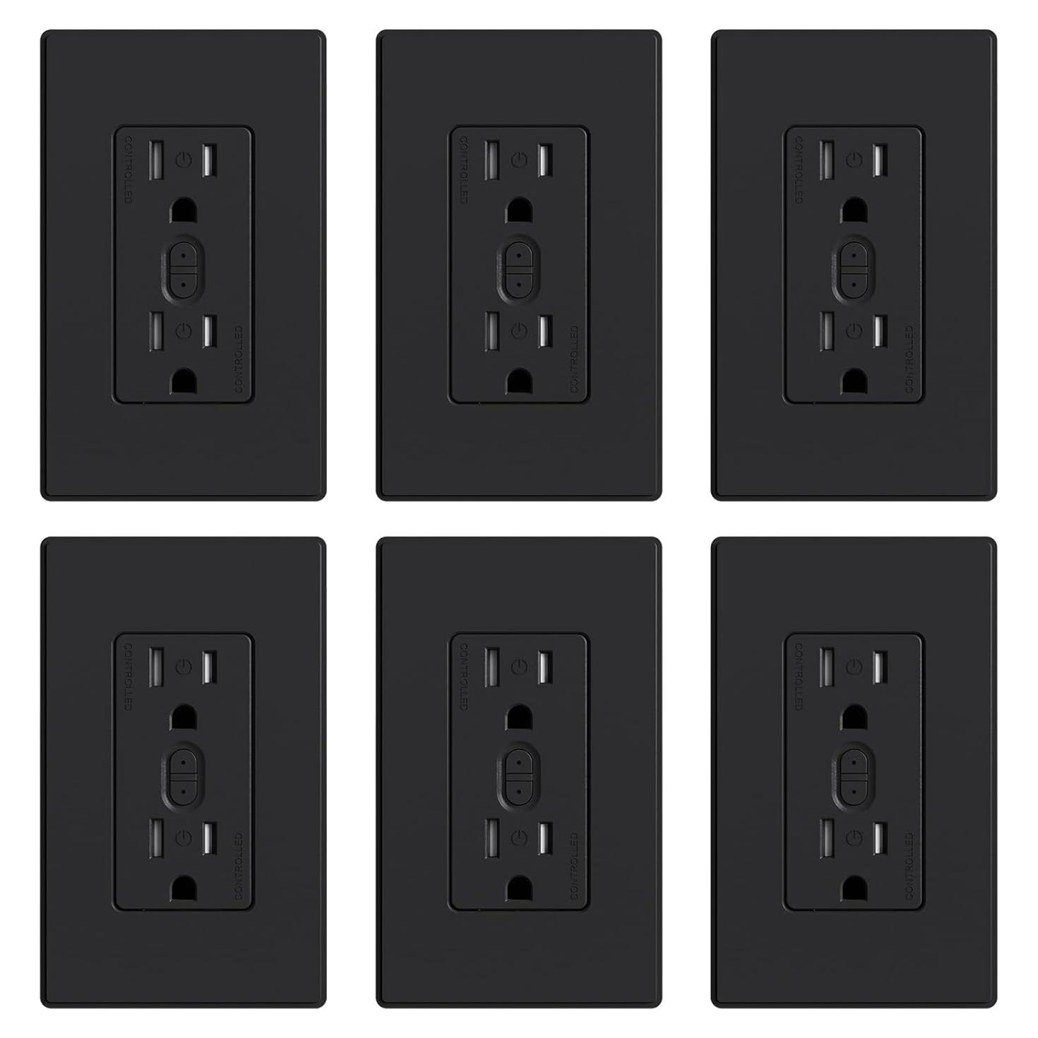 Toma de Corriente Inteligente ELEGRP 6 Tomas Controladas Wi-Fi