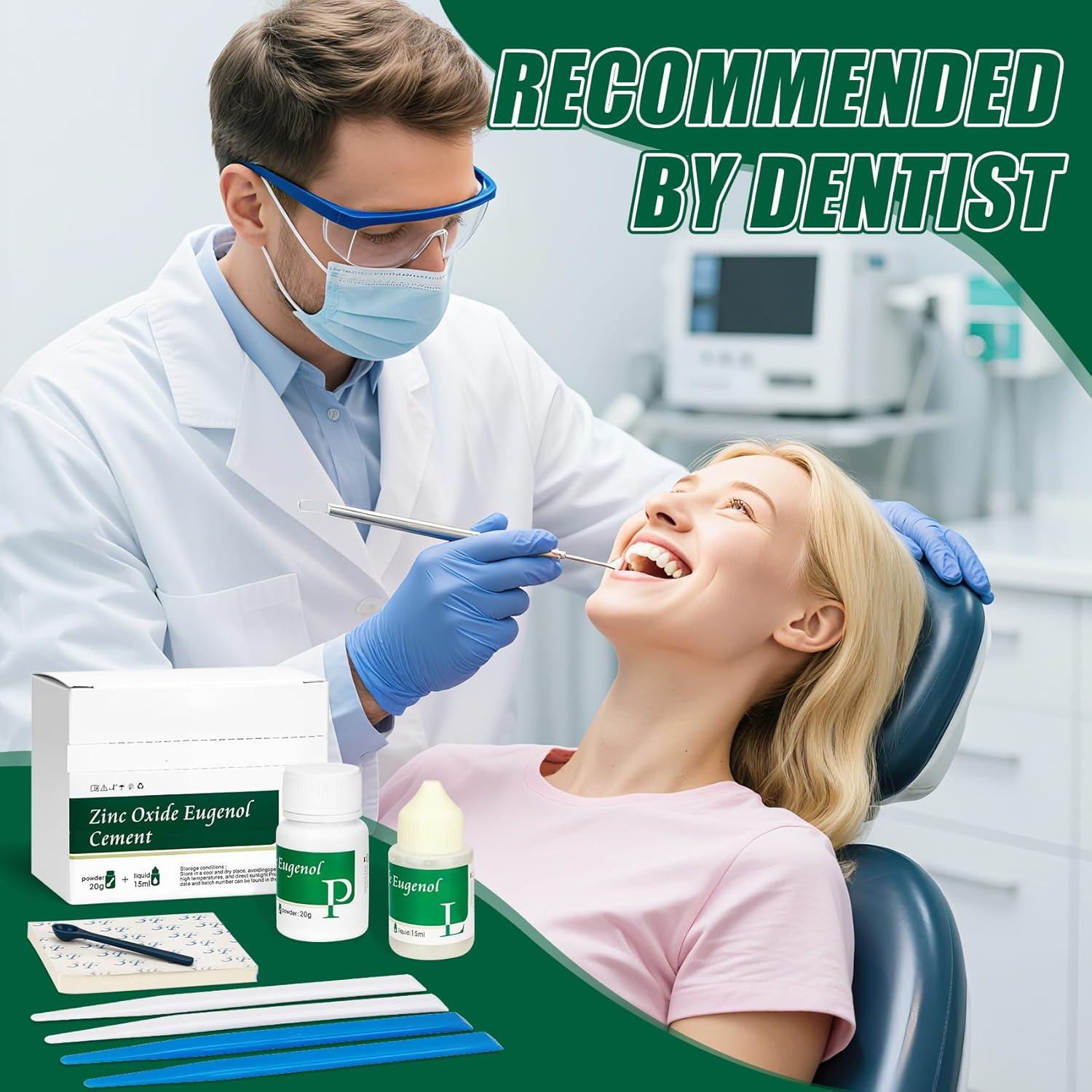 Kit de Cemento Dental Temporal Genérico para Coronas y Puentes