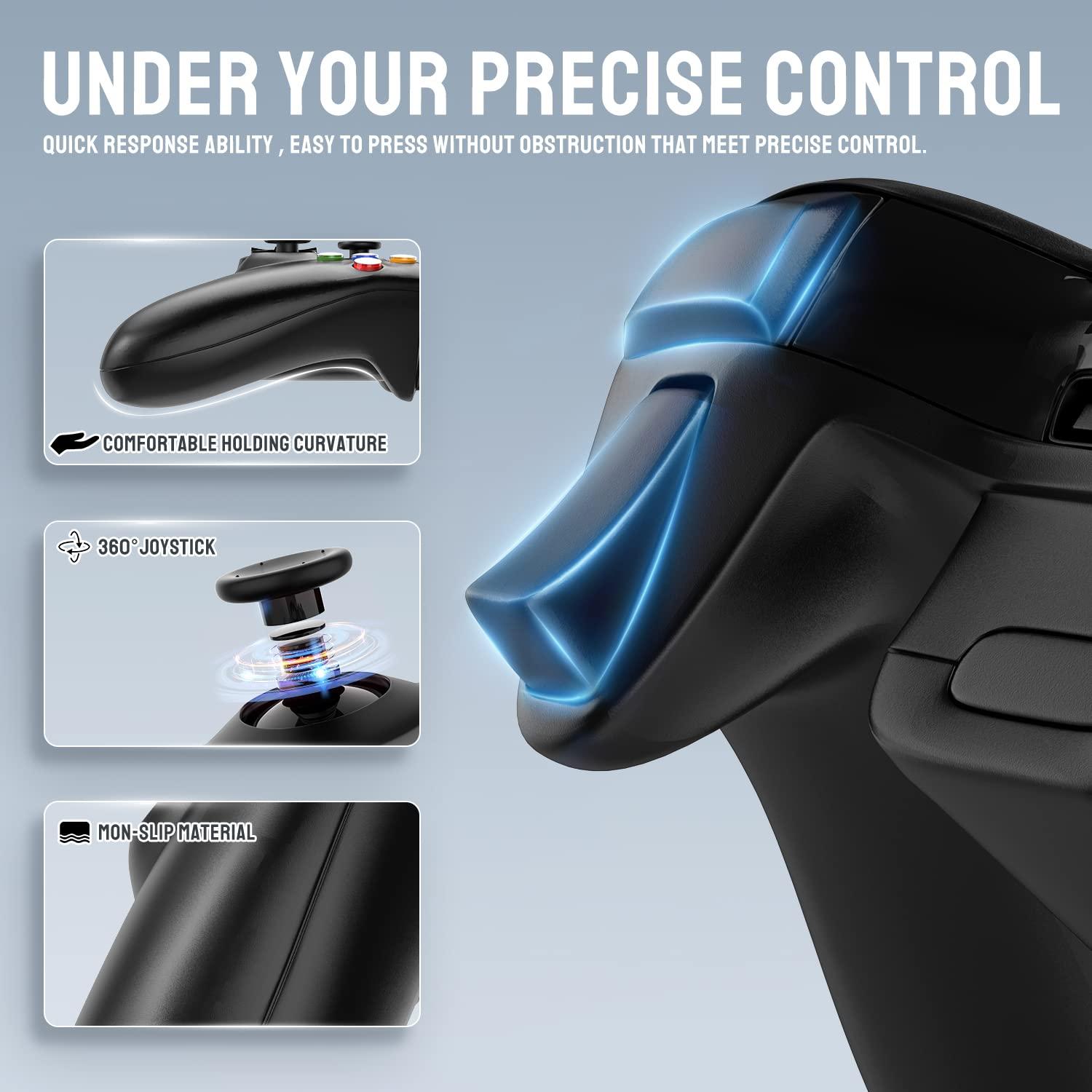 Controlador Inalámbrico ASTARRY para Xbox 360 y PC - Negro