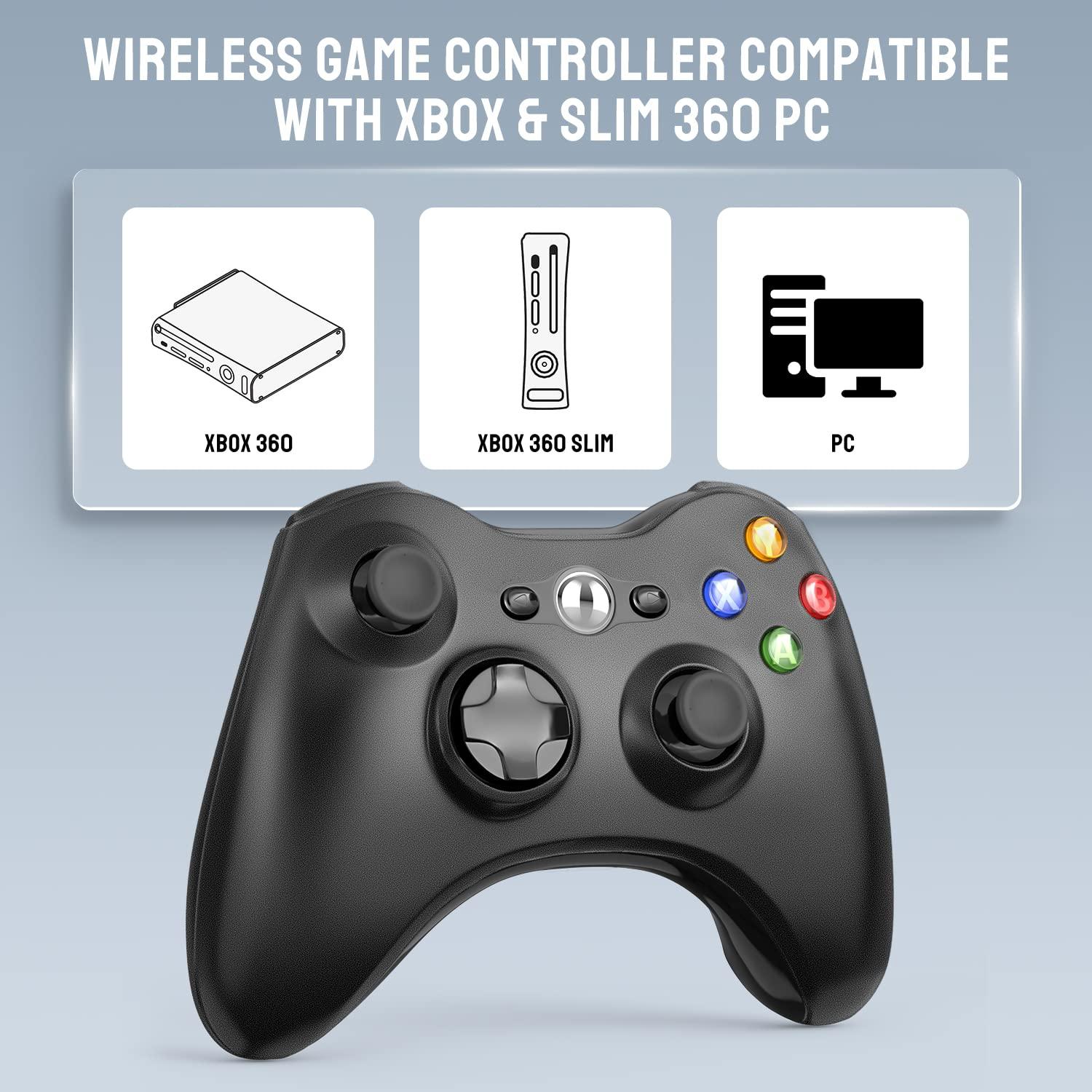 Controlador Inalámbrico ASTARRY para Xbox 360 y PC - Negro