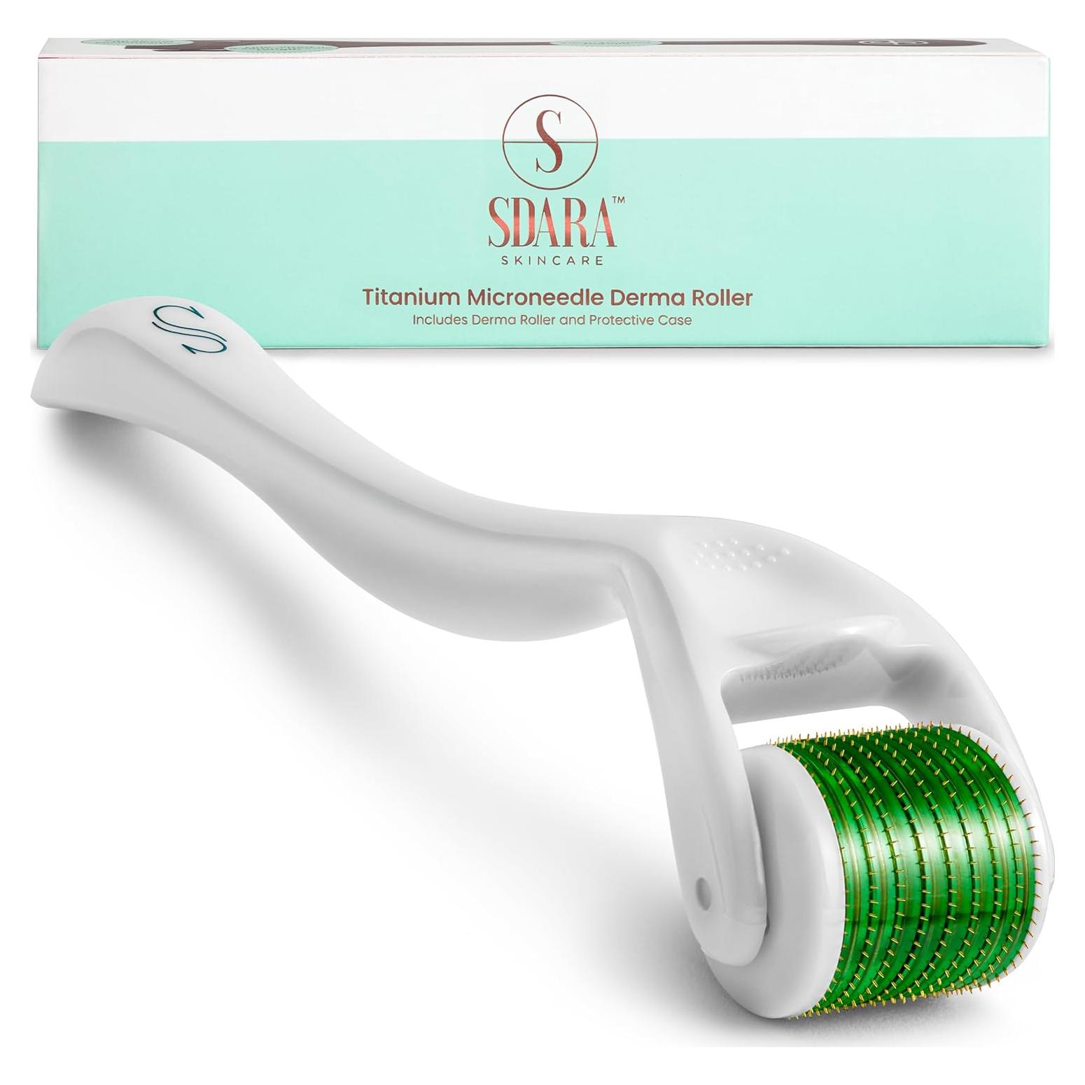 Rodillo Derma Sdara Microneedling para la Cara - Blanco