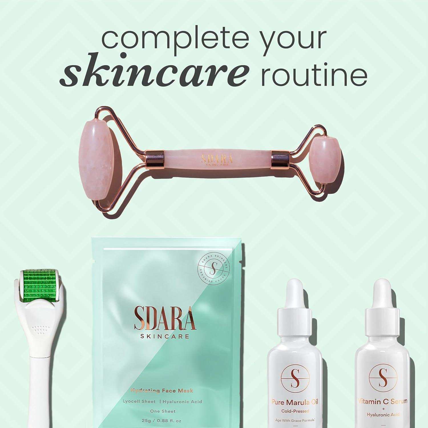 Rodillo Derma Sdara Microneedling para la Cara - Blanco