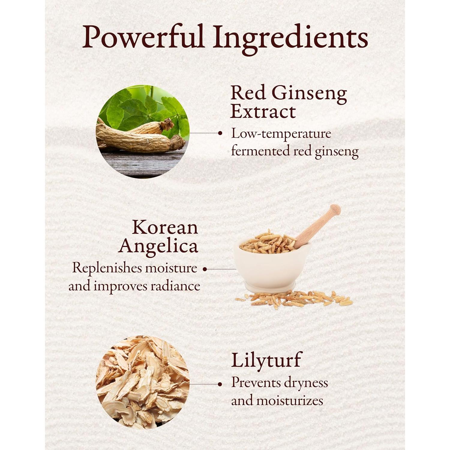 Set de Cuidado de Piel Sooryehan Boyun 155ml - Ginseng Rojo