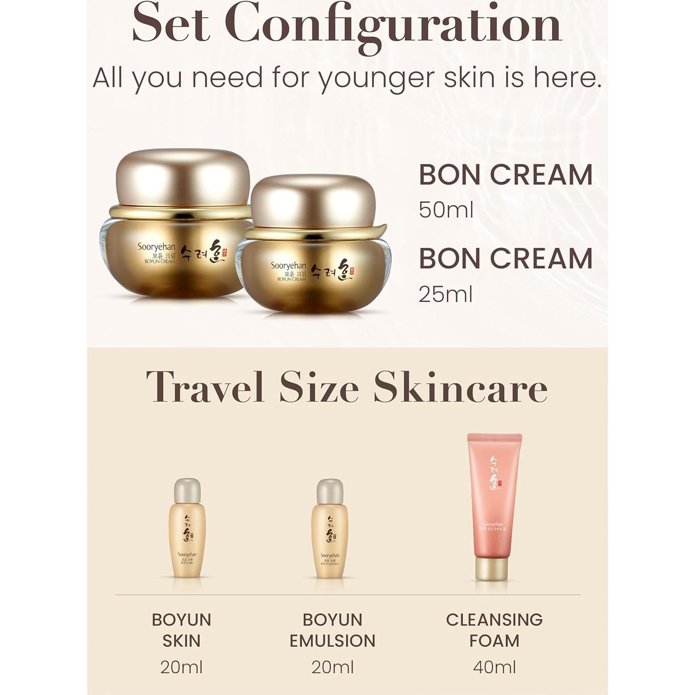 Set de Cuidado de Piel Sooryehan Boyun 155ml - Ginseng Rojo