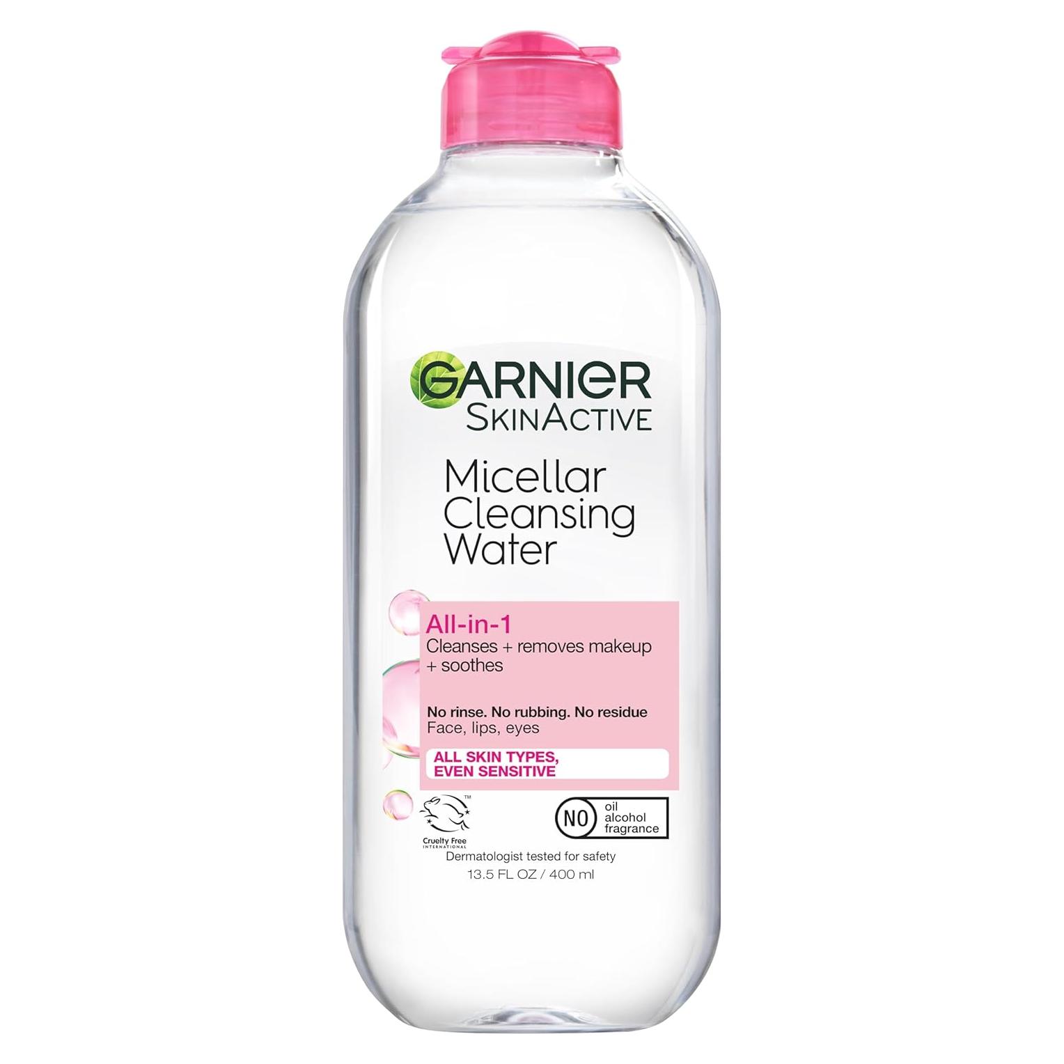 Agua Micelar Garnier 400ml Limpiador Facial Vegano