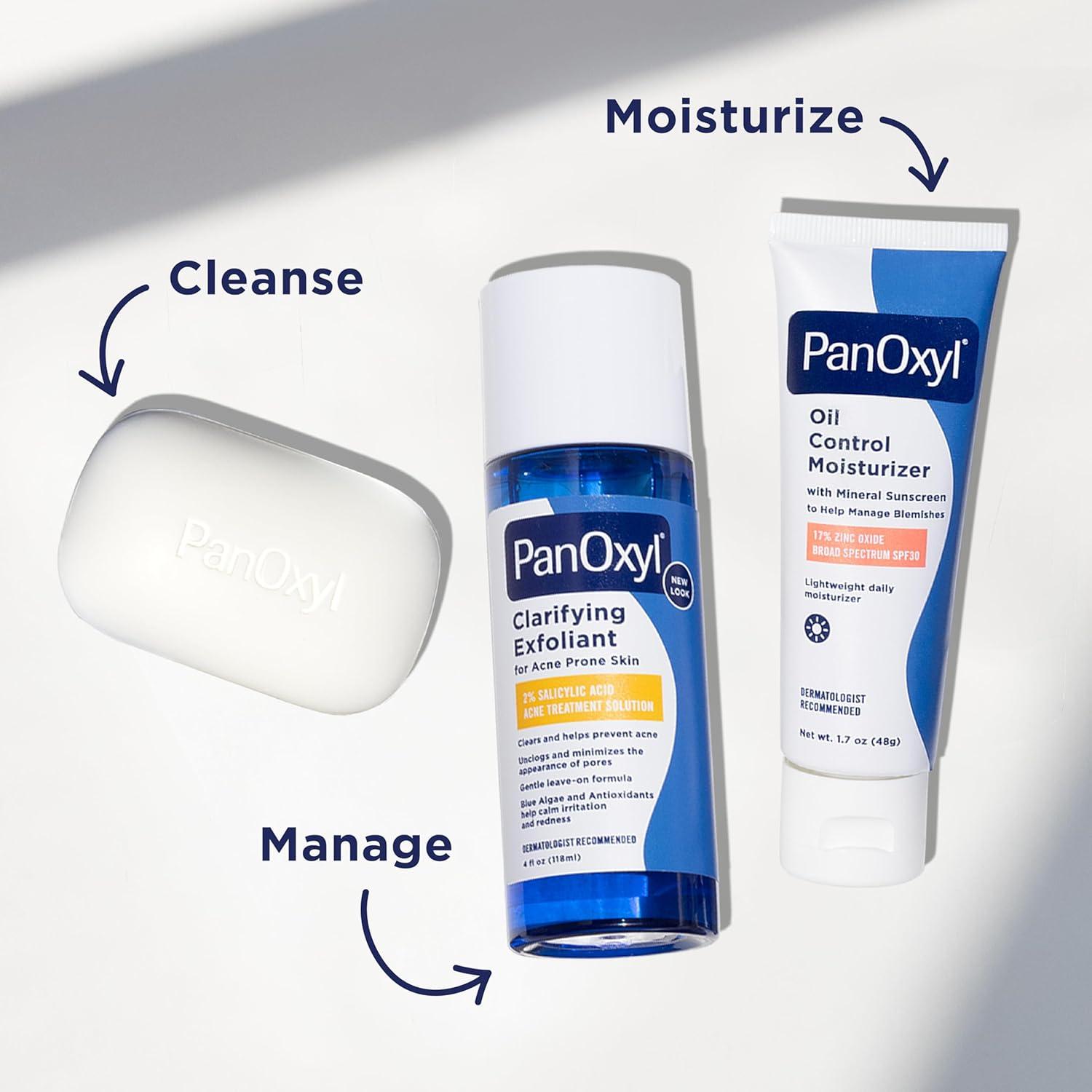 Barra Limpiadora para el Acné PanOxyl 10% Peróxido 113g