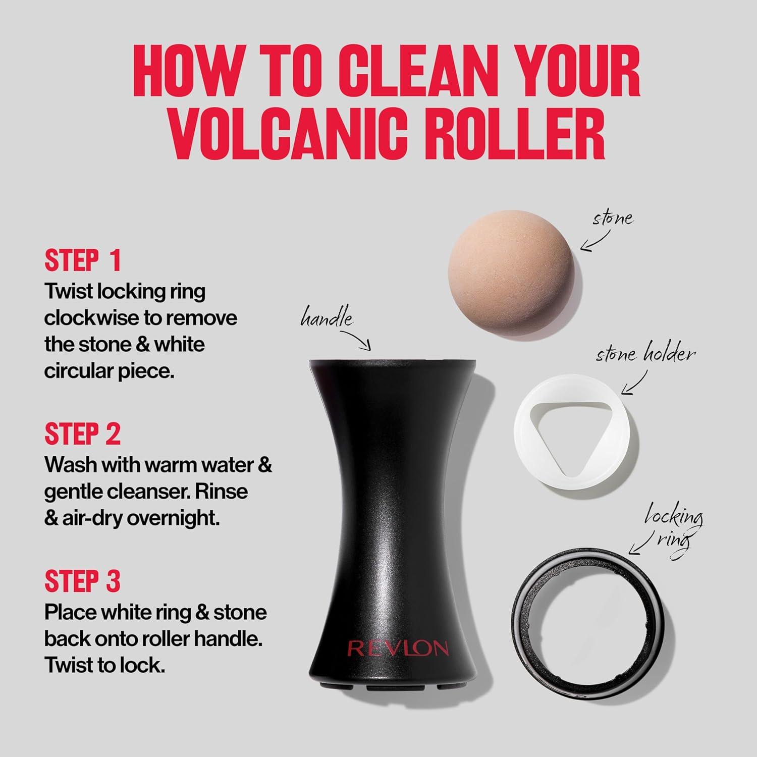 Rodillo Facial Revlon Volcánico, Absorbe Aceite, Reutilizable