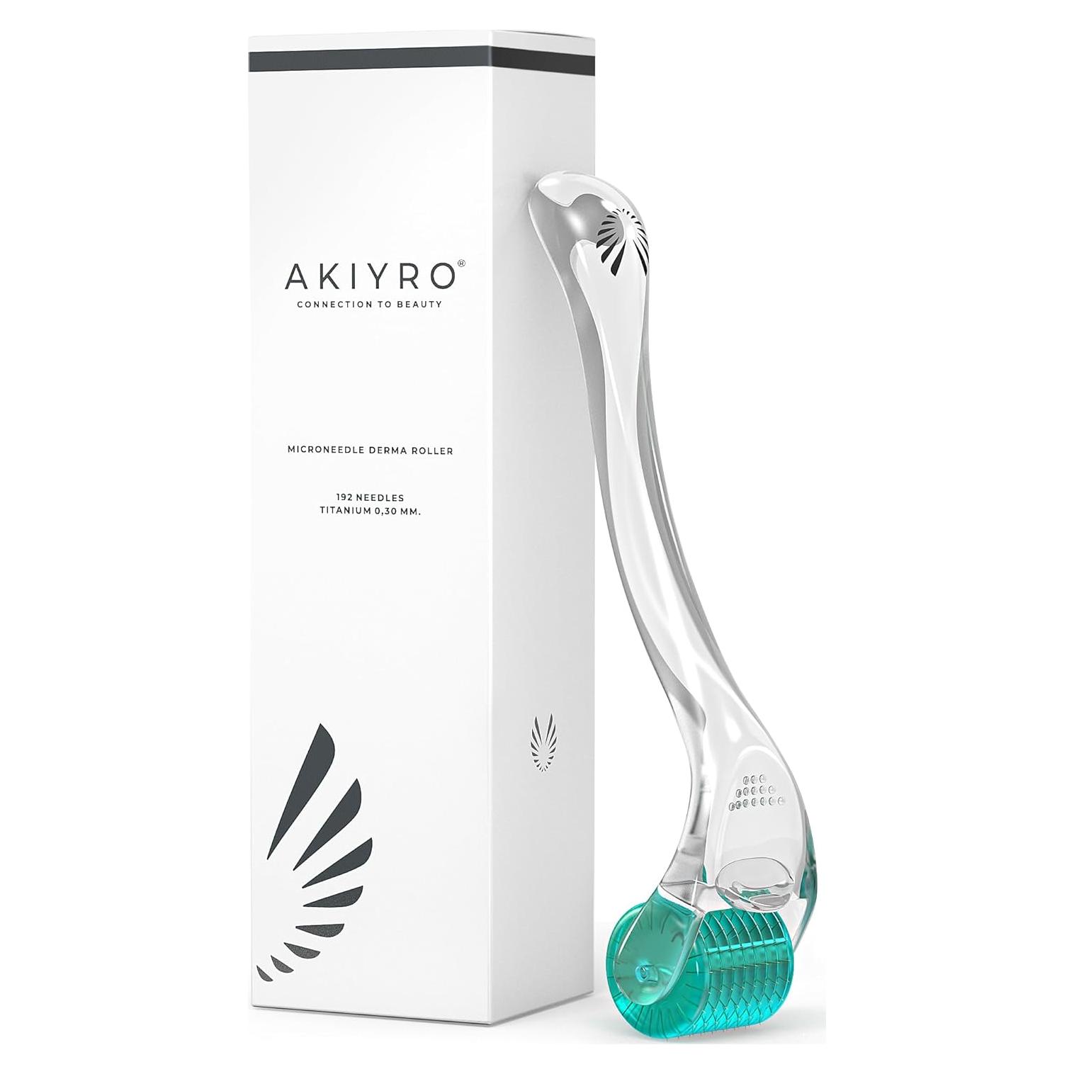 Derma Roller AKIYRO 0.30mm Titanio para Piel y Cabello