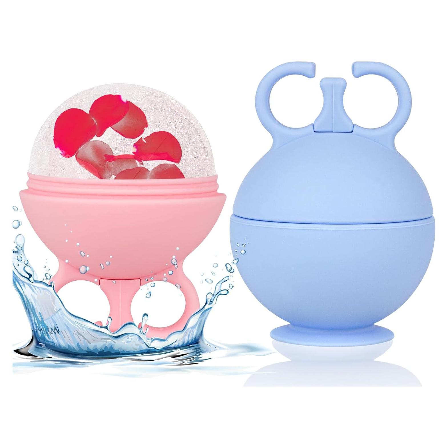 Rodillo de Hielo Facial IMPORX 2 Piezas Rosa y Azul