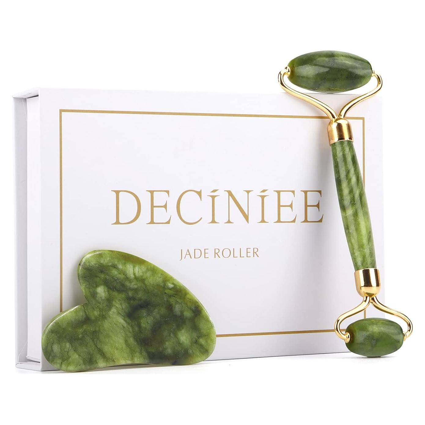 Conjunto Rodillo Jade Deciniee 2 en 1 Masaje Facial