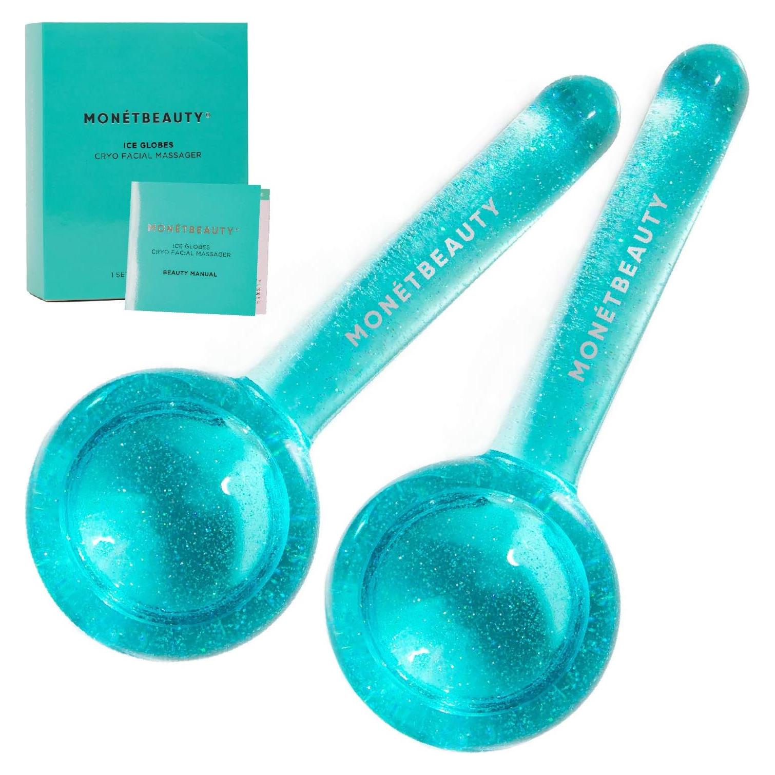 Esferas de Hielo MonetBeauty para Facial - Azul - Antienvejecimiento