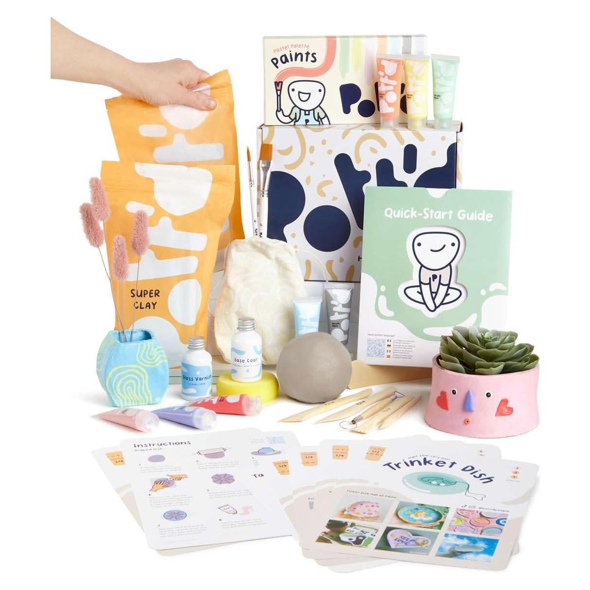 Kit de Cerámica Pott'd para Adultos - Arcilla Secada al Aire