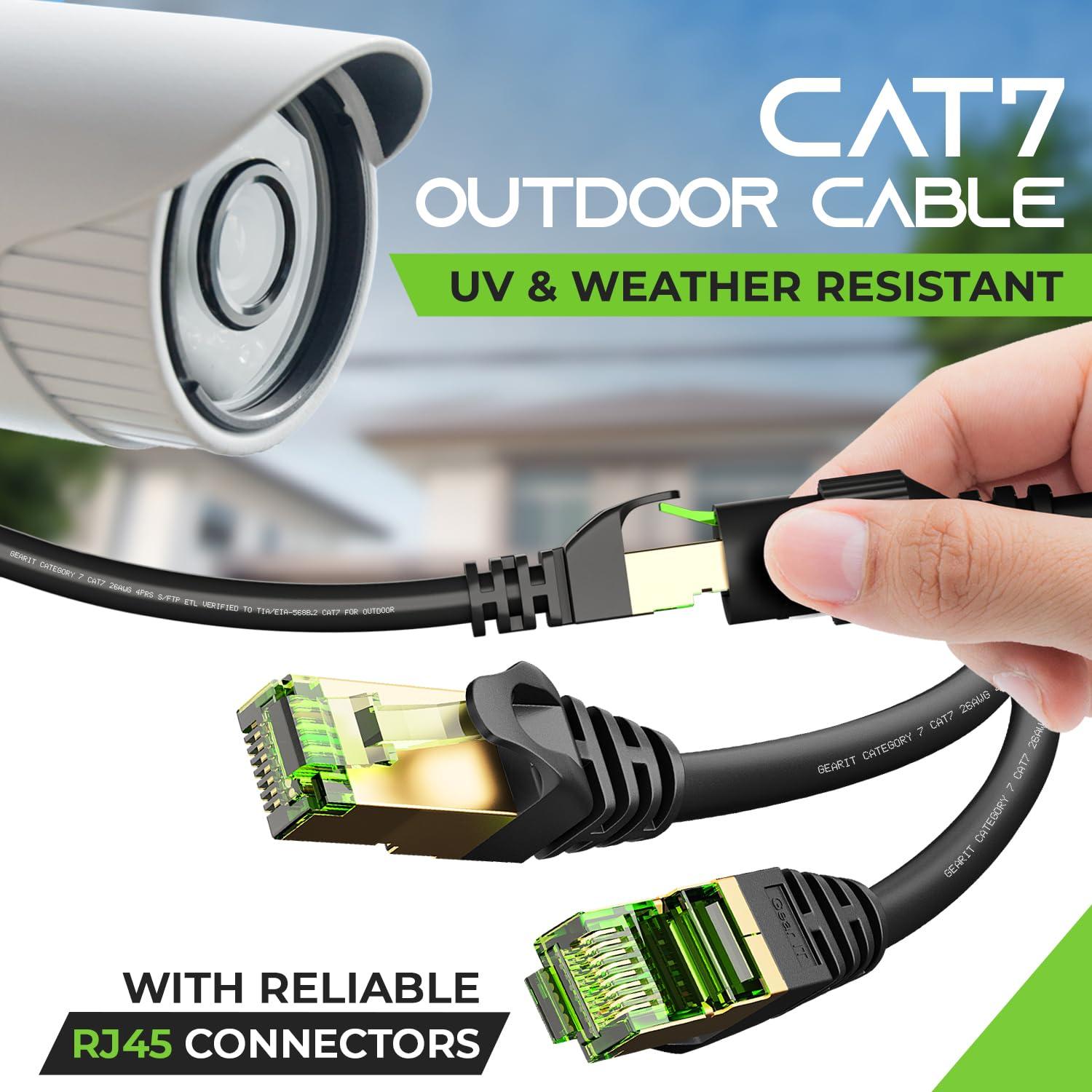 Cable Ethernet Exterior GEARit Cat7 60.96m SFTP Blindado
