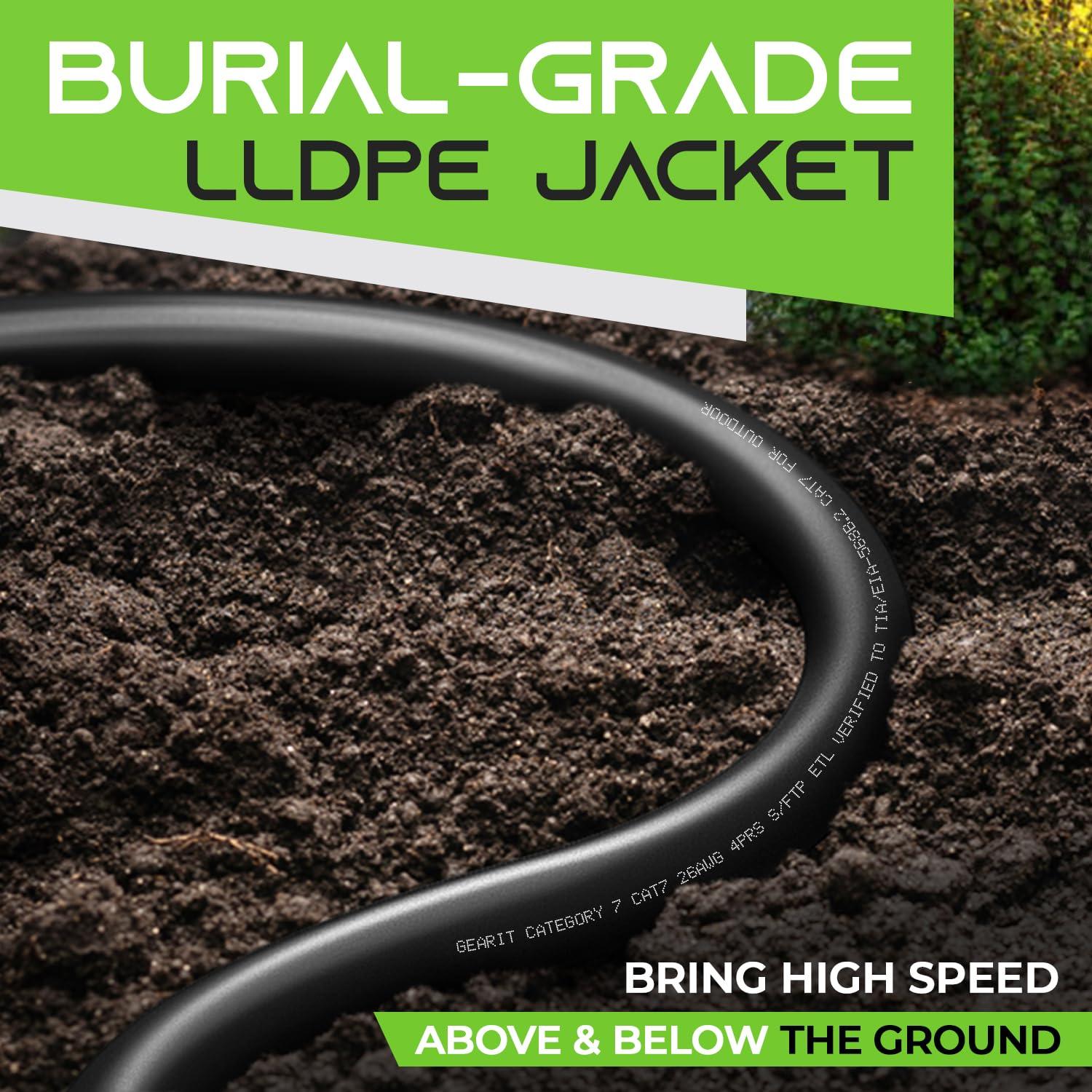 Cable Ethernet Exterior GEARit Cat7 60.96m SFTP Blindado