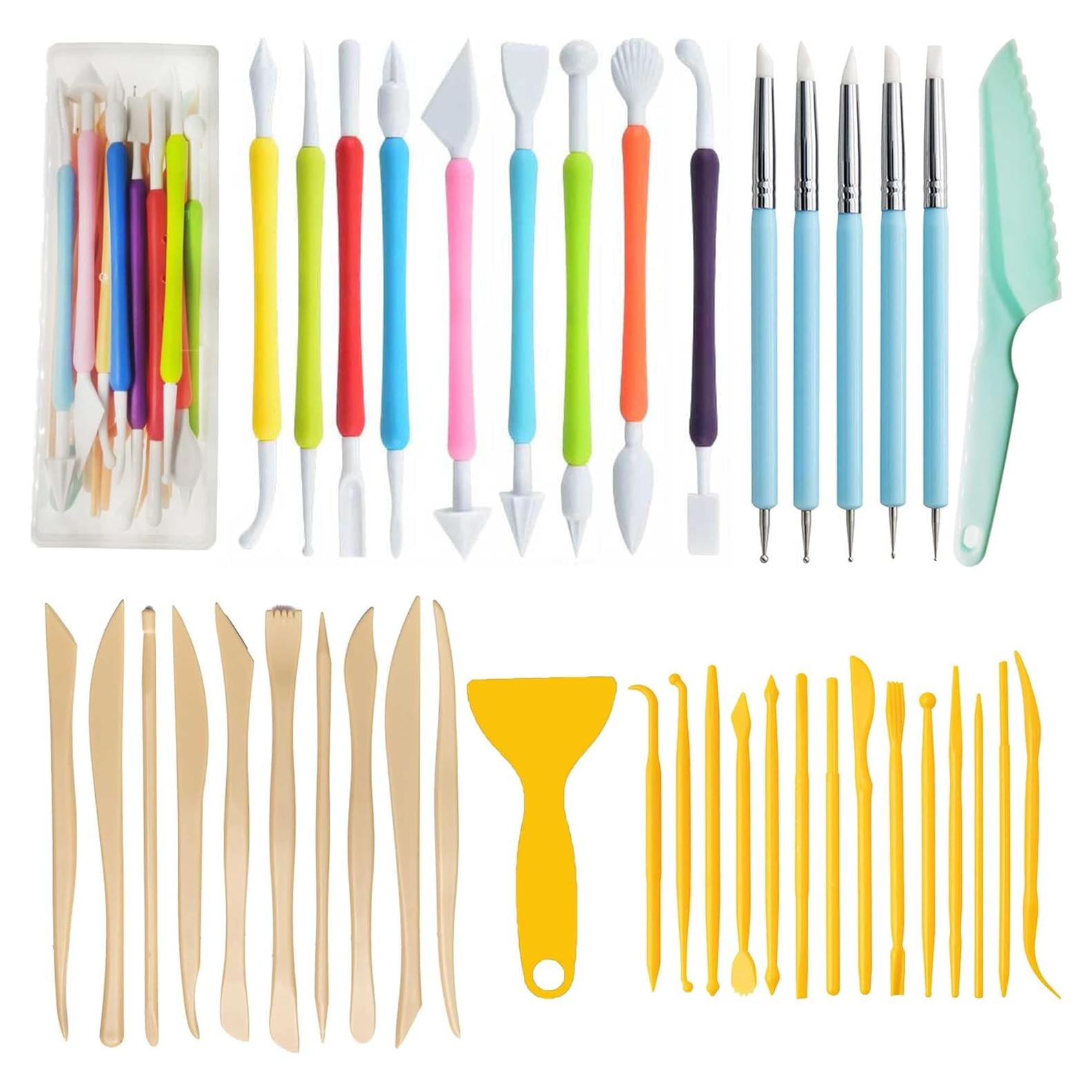 Set de Herramientas de Arte Langqun 41 Piezas para Arcilla