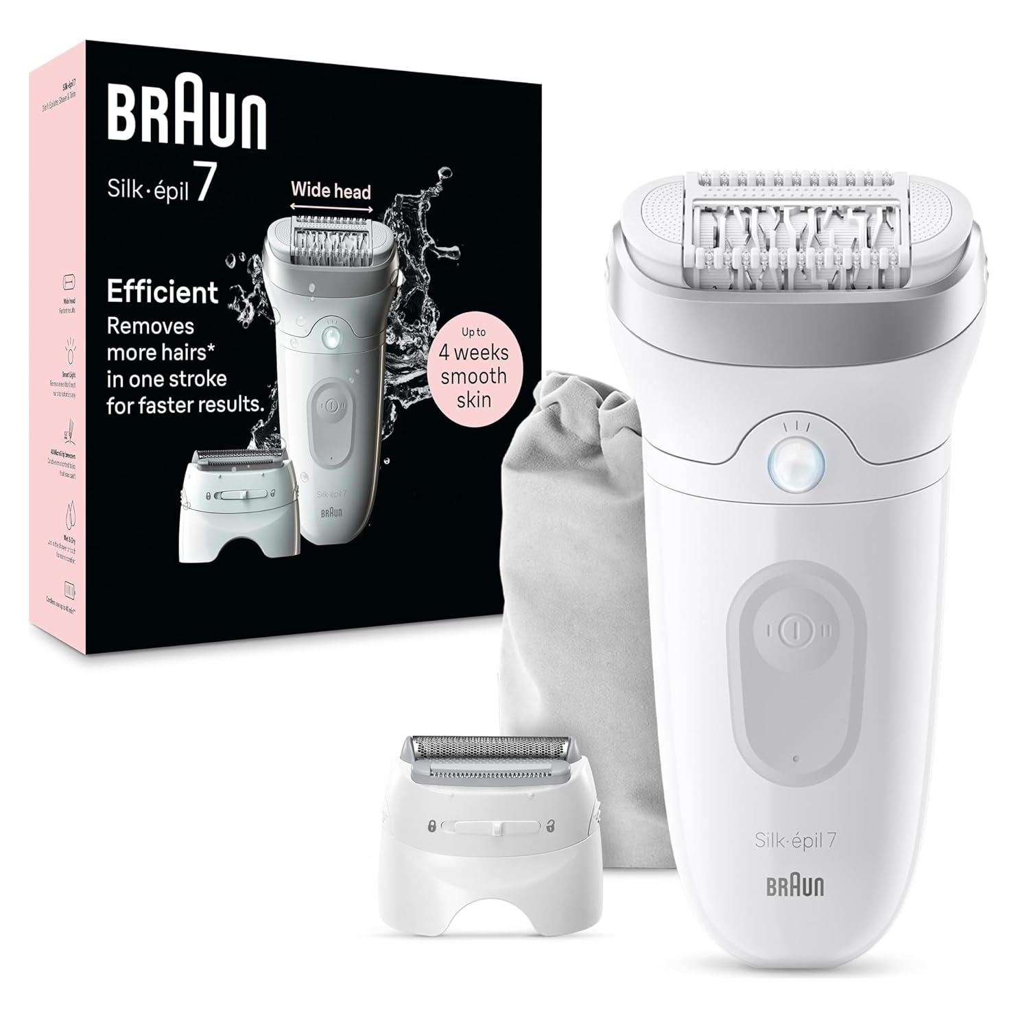 Epilador Braun Silk-épil 7 SE7-041 Húmedo y Seco Plata