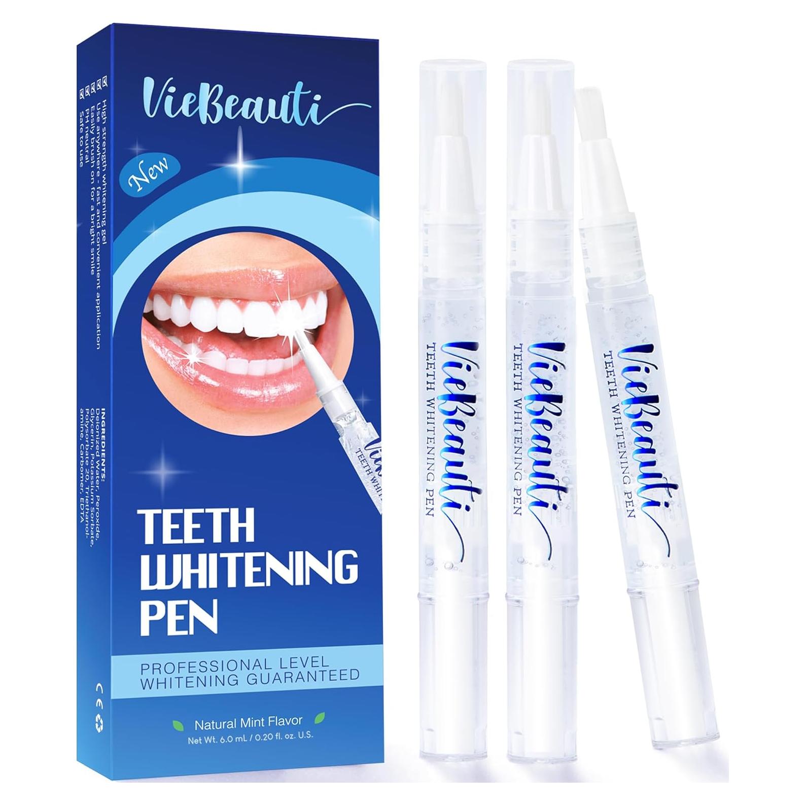 Bolígrafo Blanqueador de Dientes VieBeauti 30+ Usos Menta