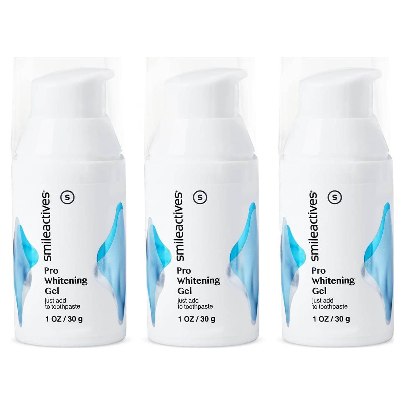 Gel Blanqueador de Dientes Smileactives 3x30ml con Peróxido