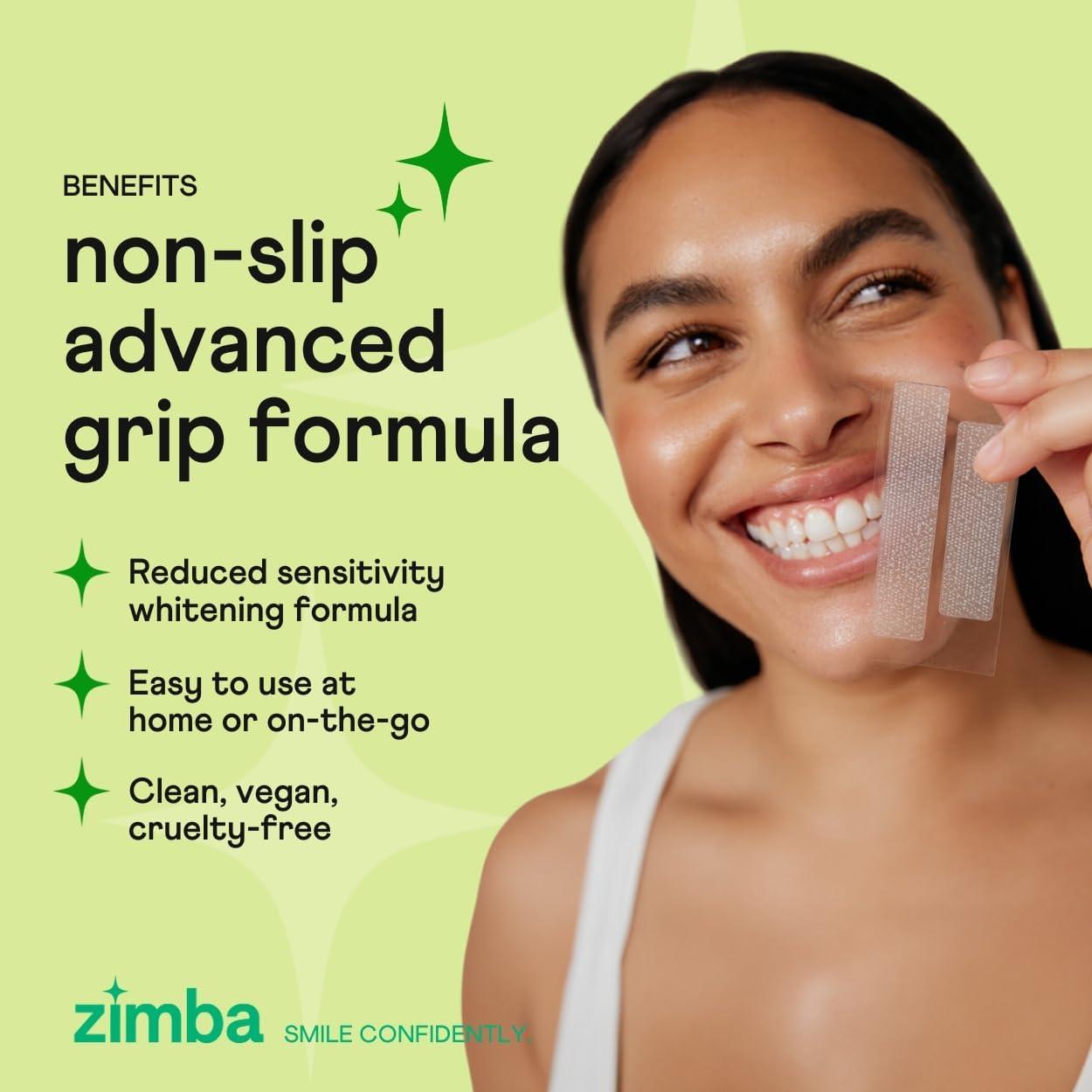 Tiras Blanqueadoras Zimba Menta Verde 14 Días Veganas