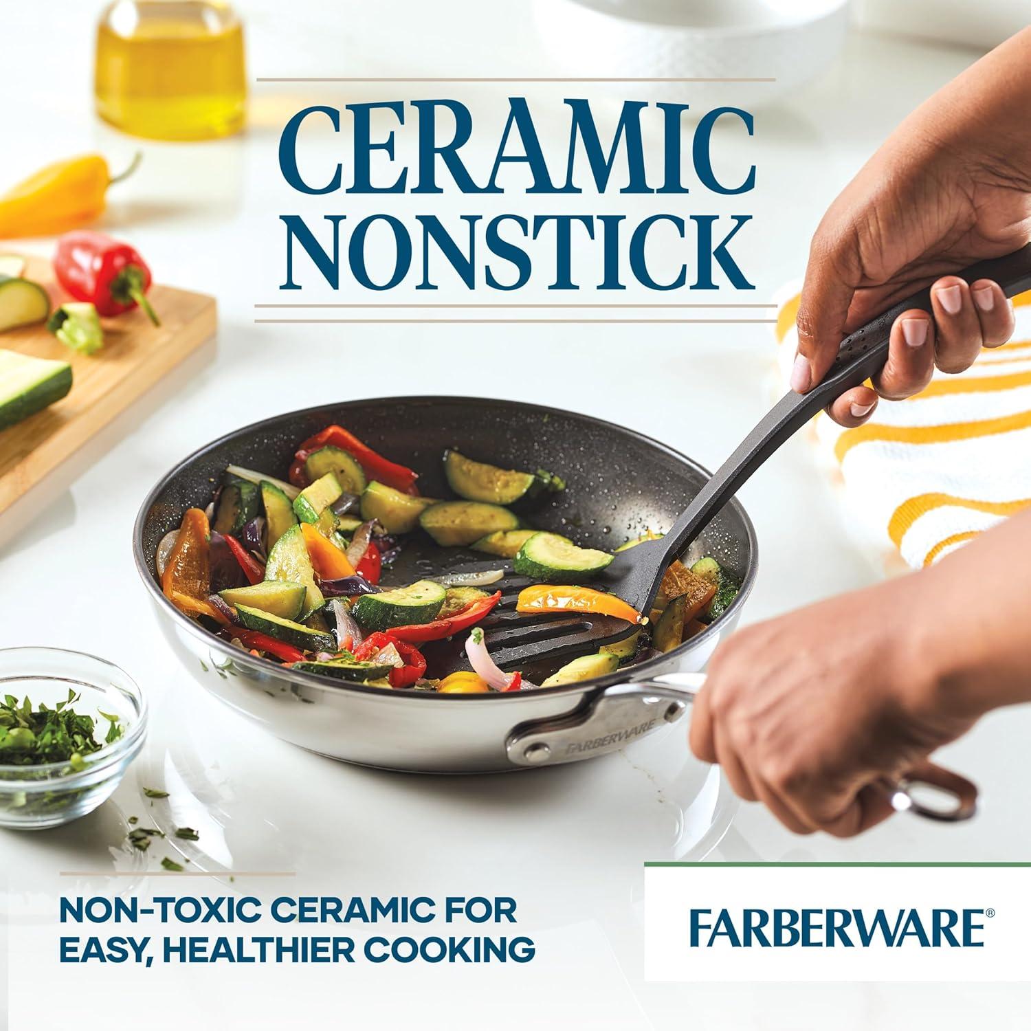 Juego de Utensilios de Cocina Farberware 10 Piezas Acero Inoxidable