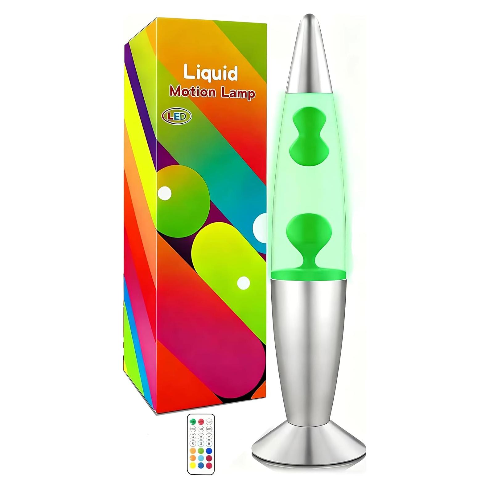 Lámpara de Movimiento Líquido WANNALAMP Verde 14.5" LED RGB