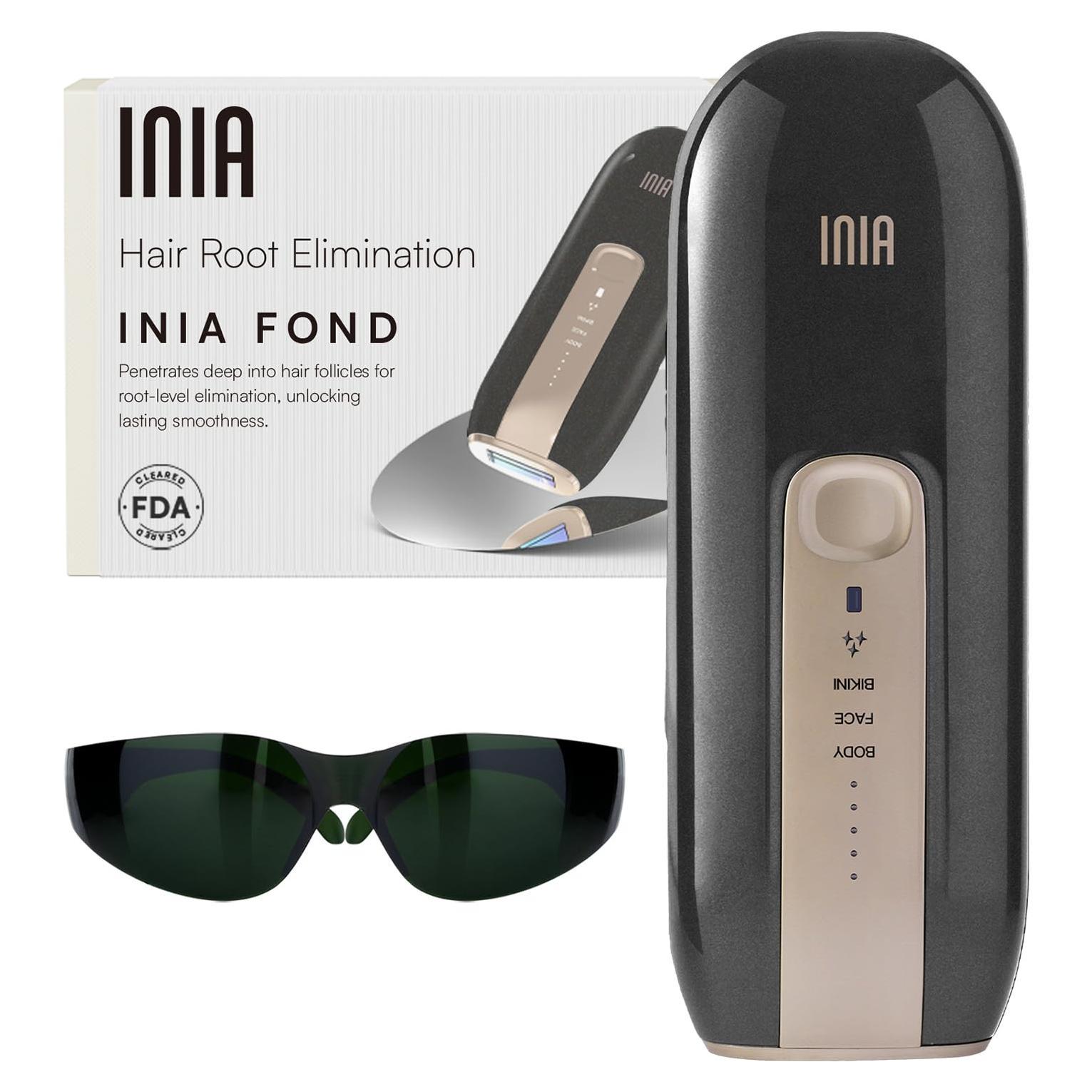 Depilador Láser INIA Fond para Cuerpo y Cara, 5 Niveles