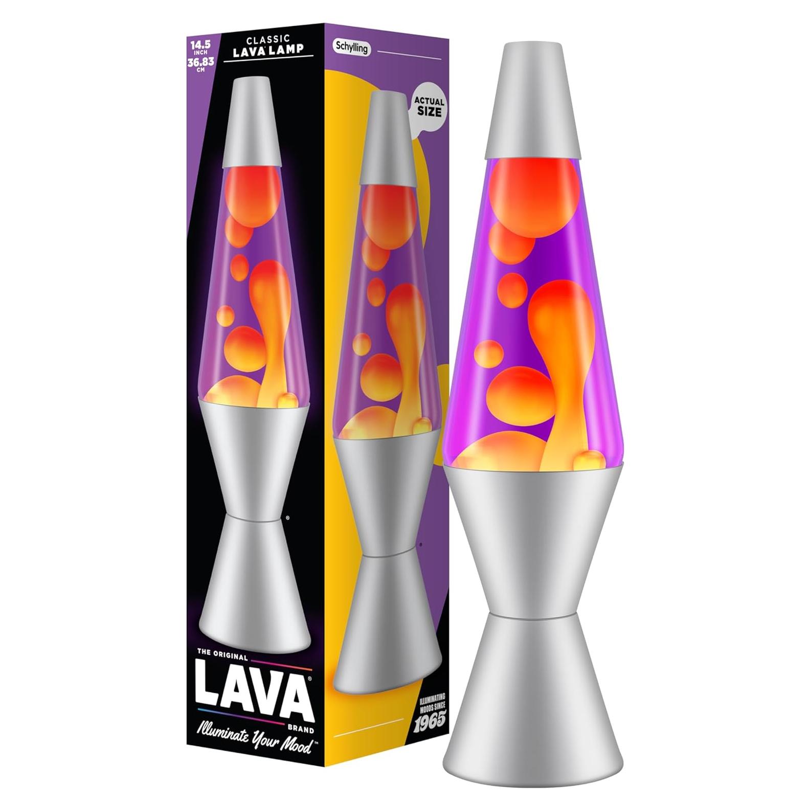 Lámpara de Lava LAVA 2125 Amarillo/Púrpura 36.8 cm