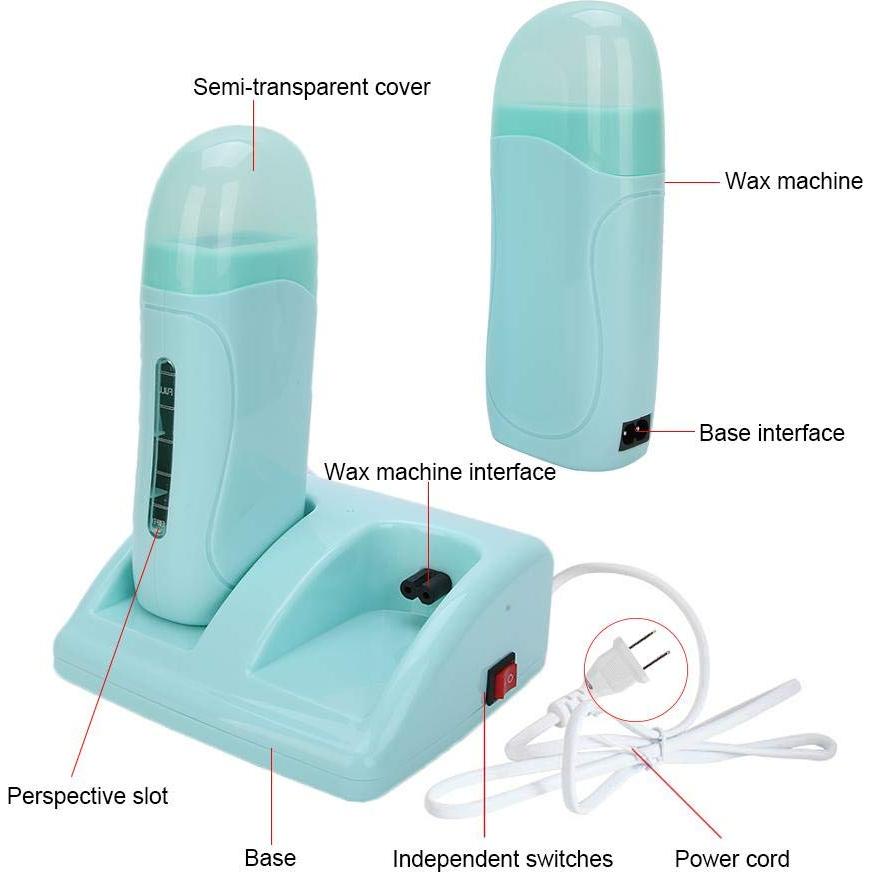 Kit de Eliminación de Vello HURRISE con Calentador de Cera Doble 100ml