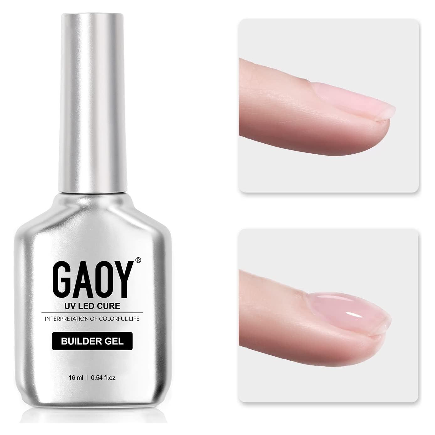 Gel Constructor Transparente GAOY 16ml para Uñas Fuertes