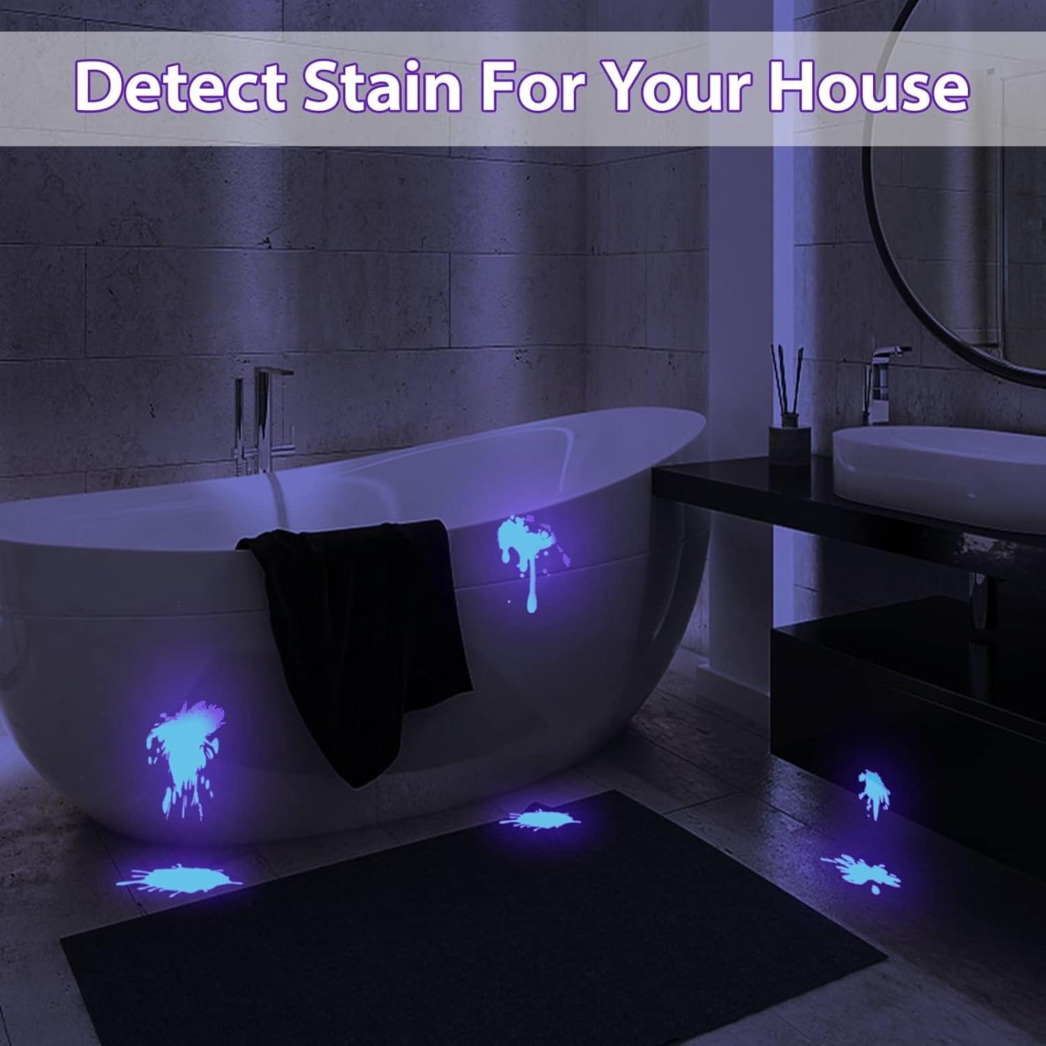 Linterna UV MOWETOO LE 2 en 1 con Luz Blanca y Negra