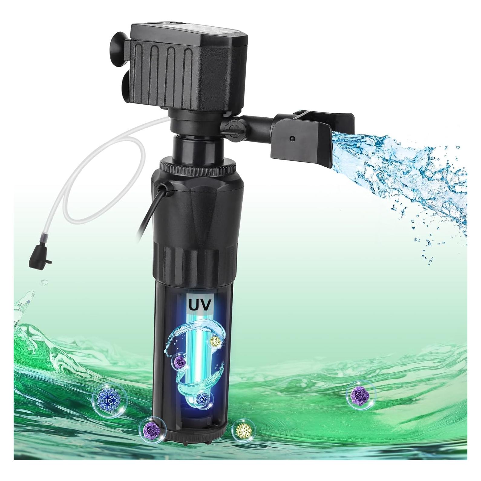 Filtro de Acuario Hygger HG139 25-150 L con Bomba 12W